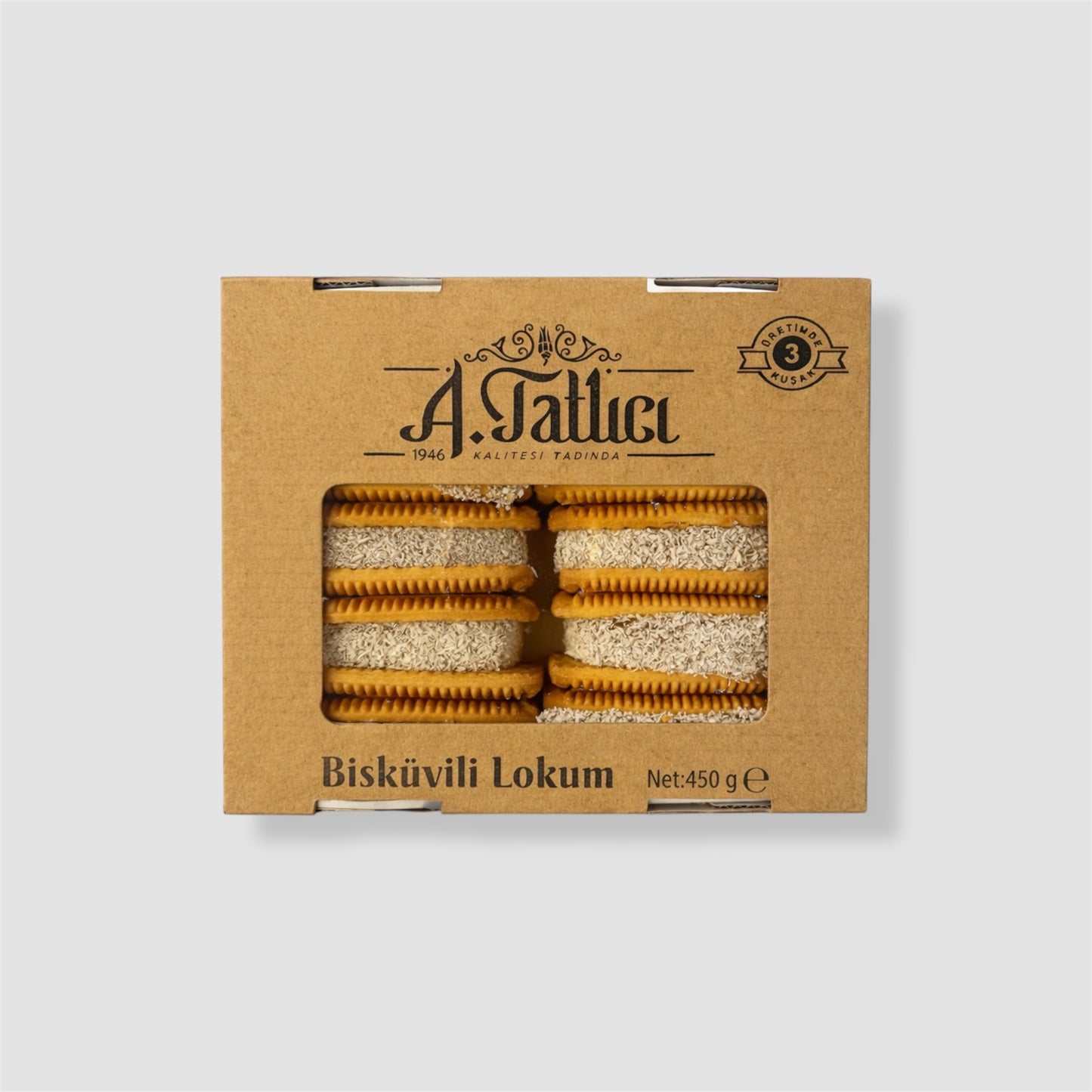 A. Tatlici Lokum Sandwich Keks 450g - Goomart
