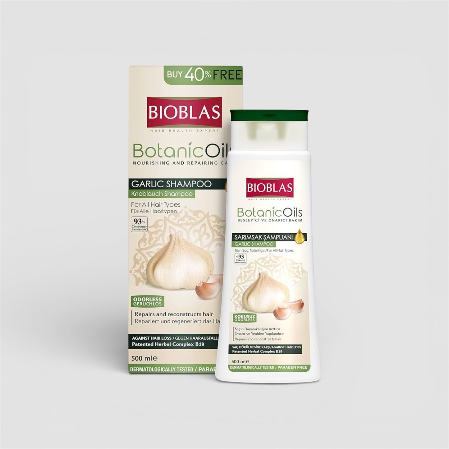 Bioblas Botanic Oils Knoblauch Shampoo 500ml - Goomart
