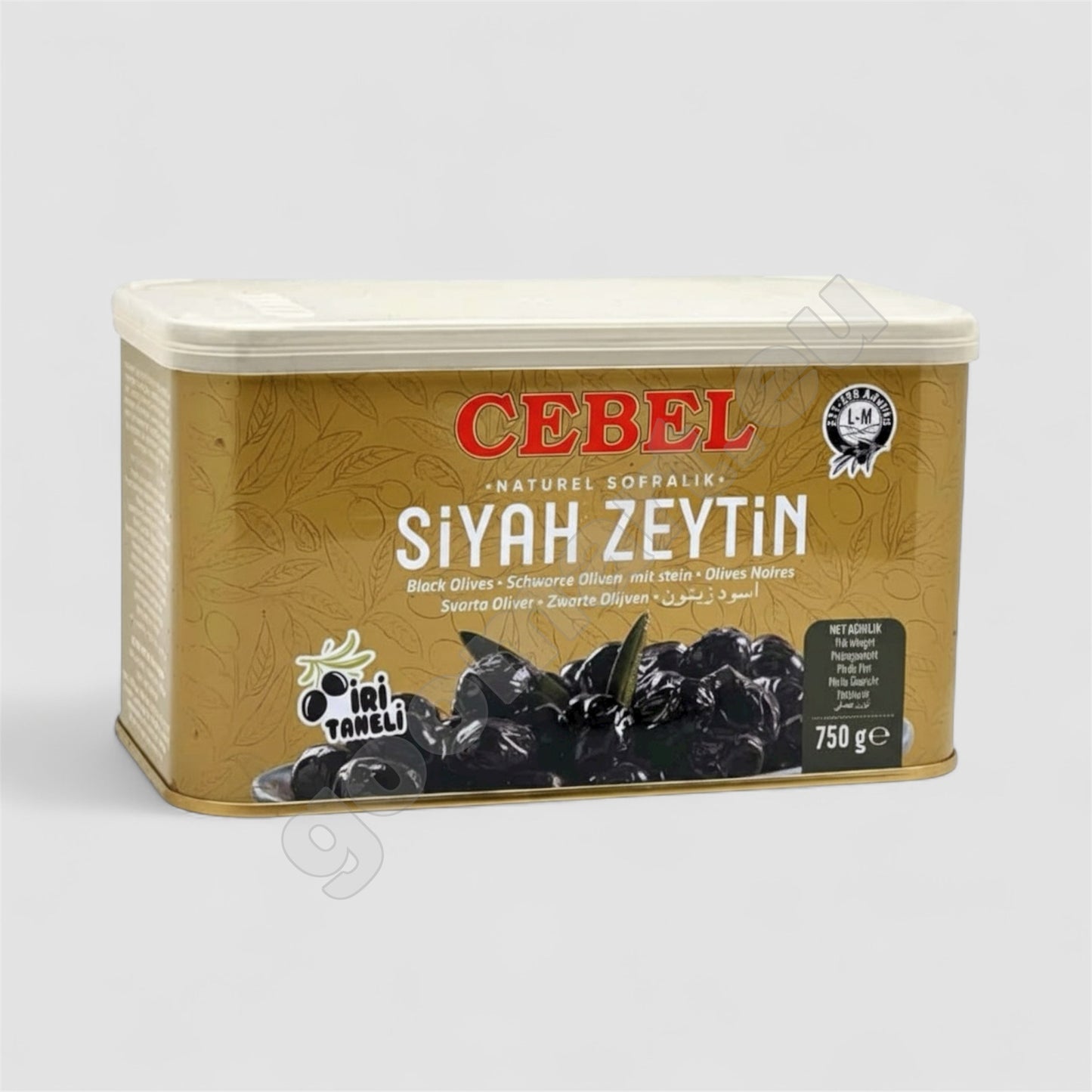 Cebel Schwarze Tafeloliven 750g - Goomart