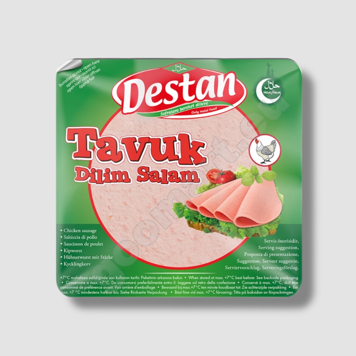 Destan Hühnerwurst in Scheiben 200g - Goomart