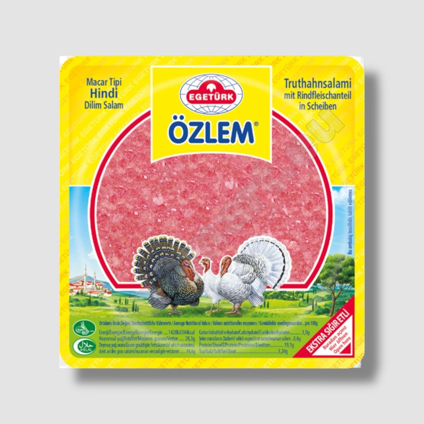 Egetürk Truthansalami Mit Rindfleischanteil In Scheiben 200g - Goomart