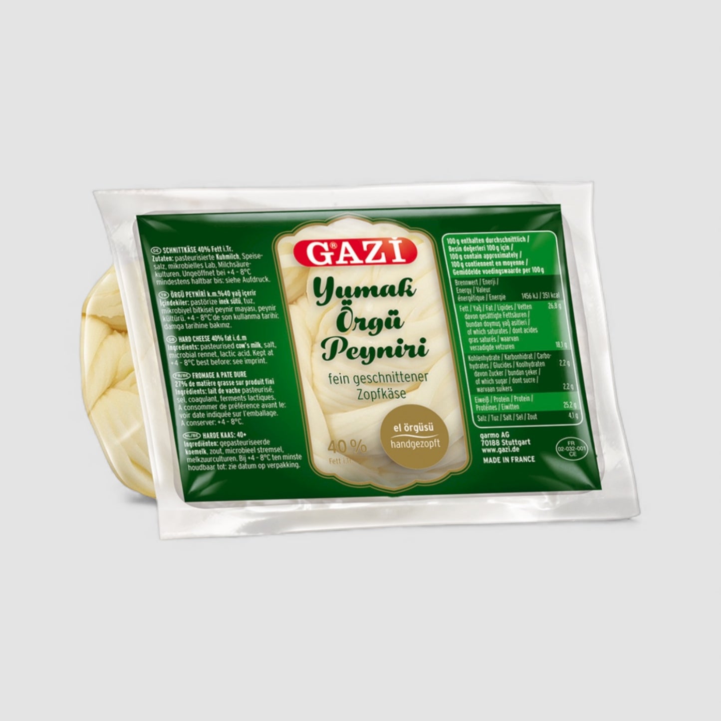 Gazi Fein Geschnittener Zopfkäse 200g - Goomart