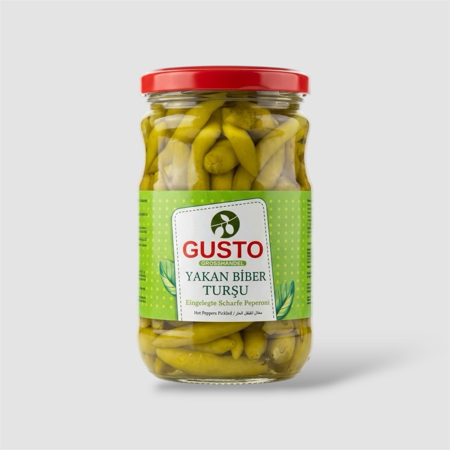 Gusto Eingelegte Scharfe Peperoni 370g - Goomart