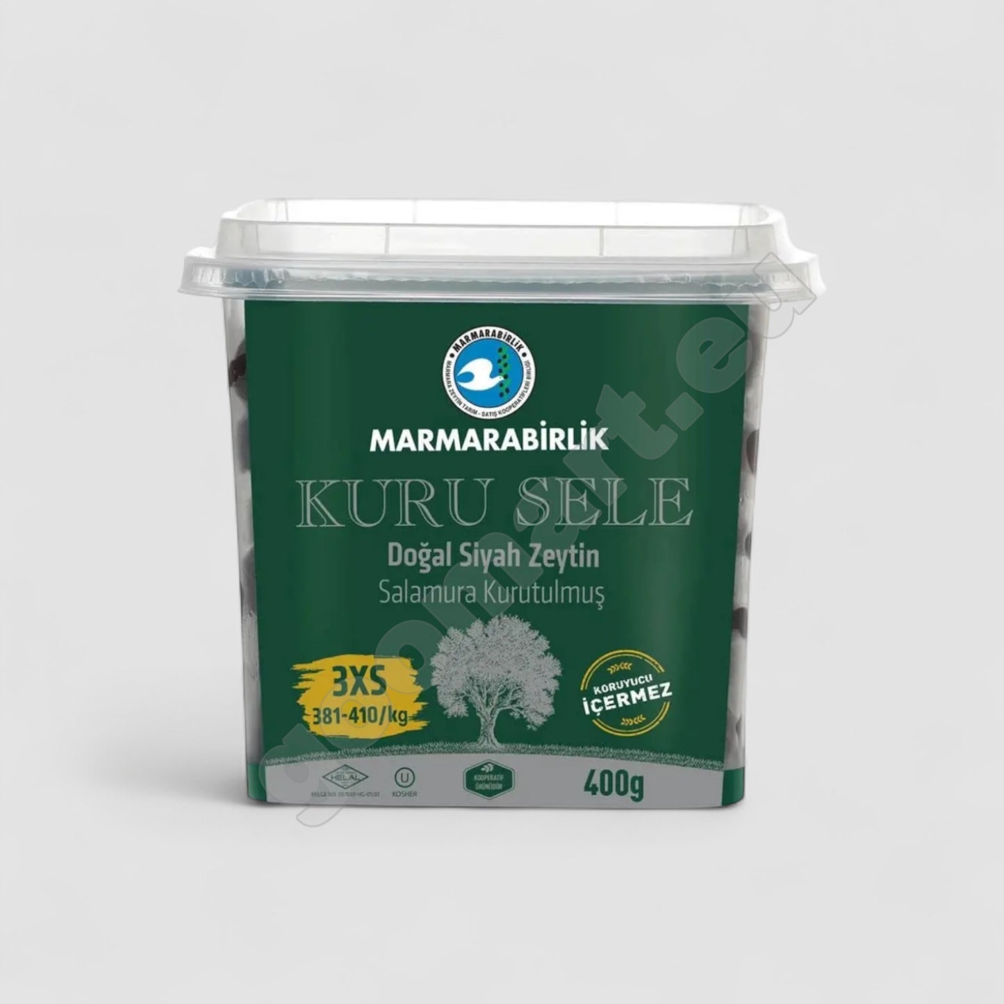 Marmara Birlik Sele 3Xs Schwarze Oliven 400g - Goomart