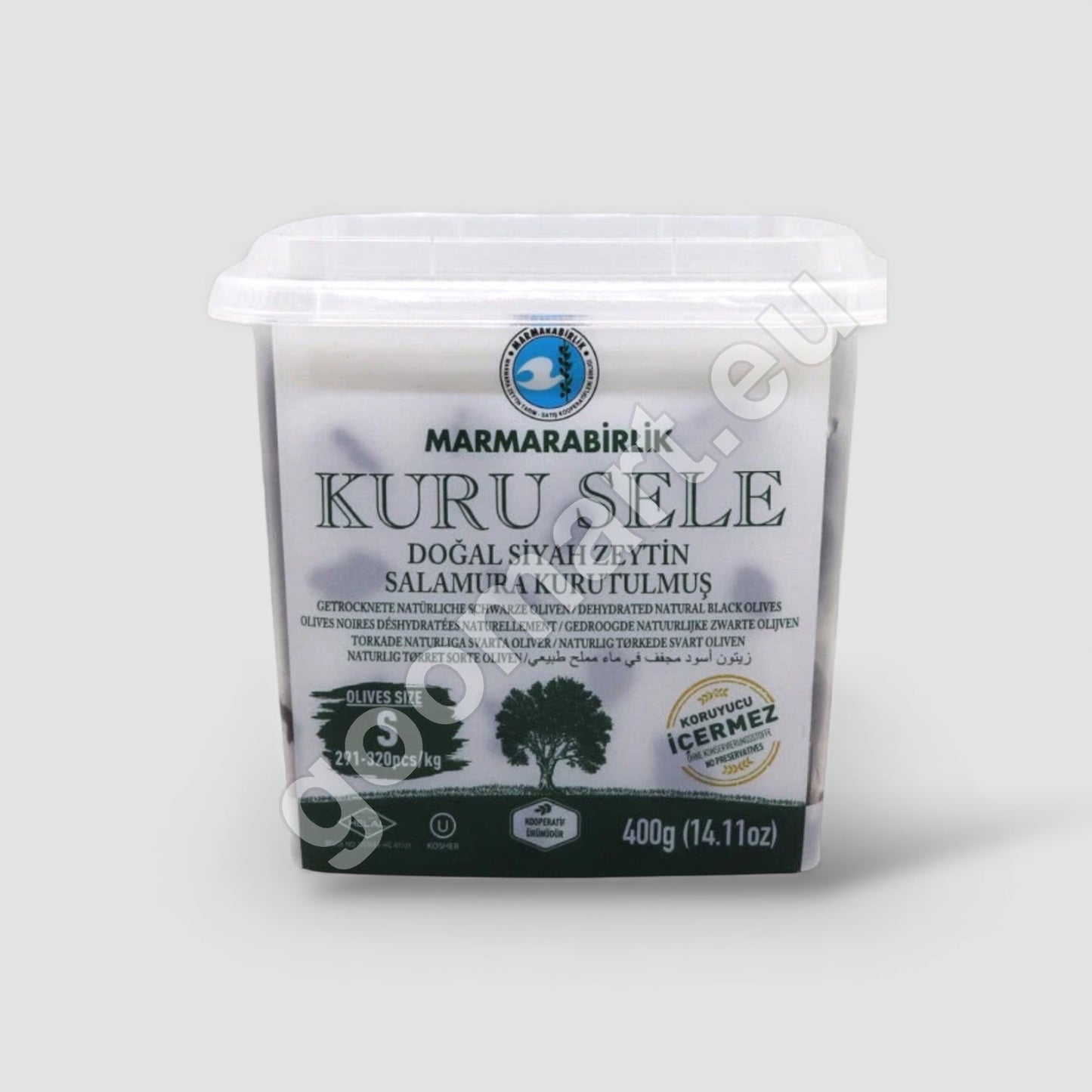 Marmara Birlik Sele S Große Schwarze Oliven 400g - Goomart