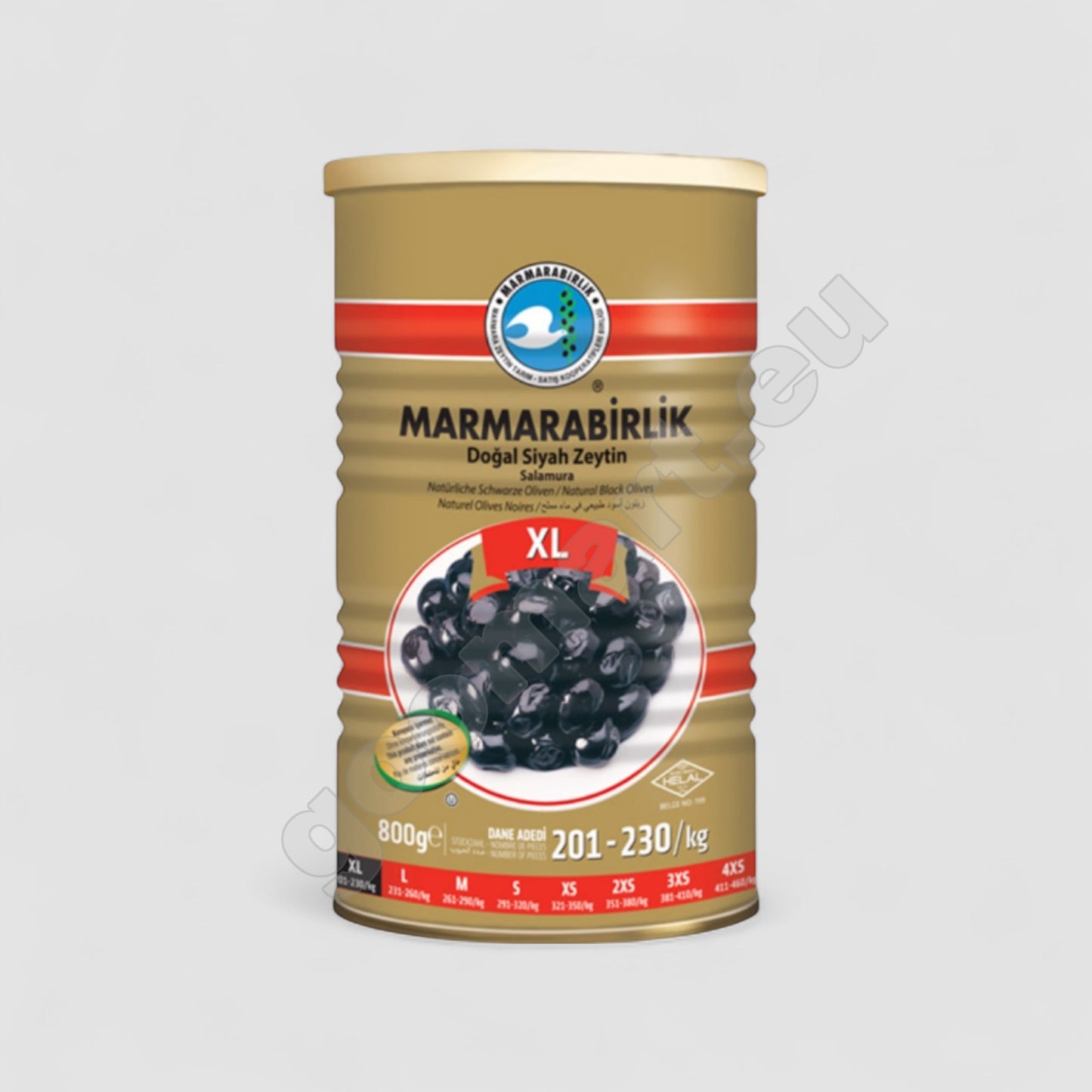 Marmarabirlik XL Schwarze Oliven 800g - Goomart