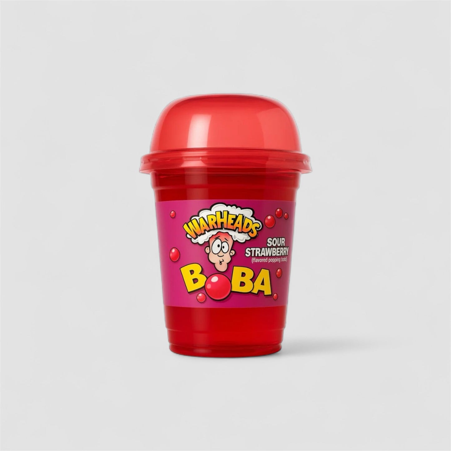 Warheads Boba Sour Strawberry Drink 400ml - Goomart
