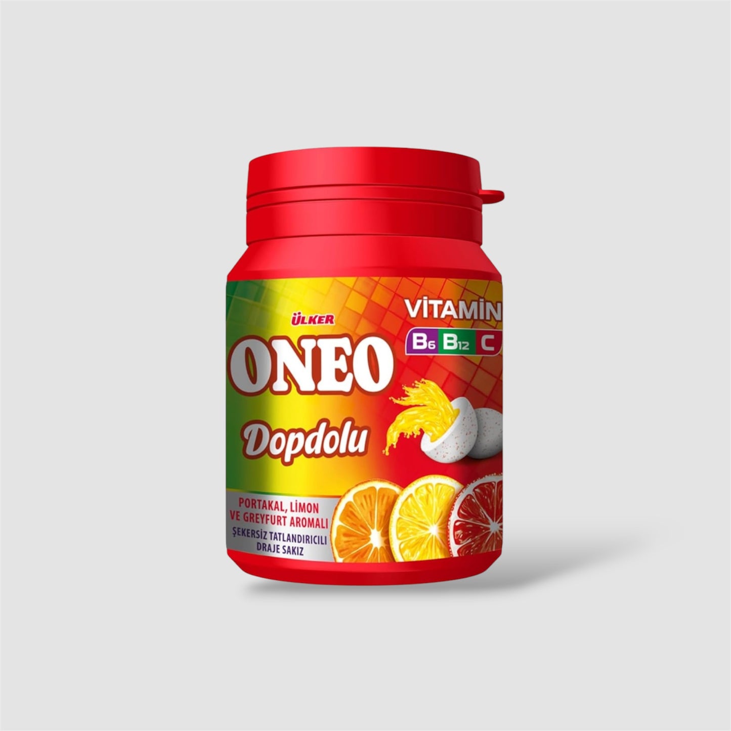Ülker Oneo Kaugummi Zitrusfrüchte Mix 60g - Goomart