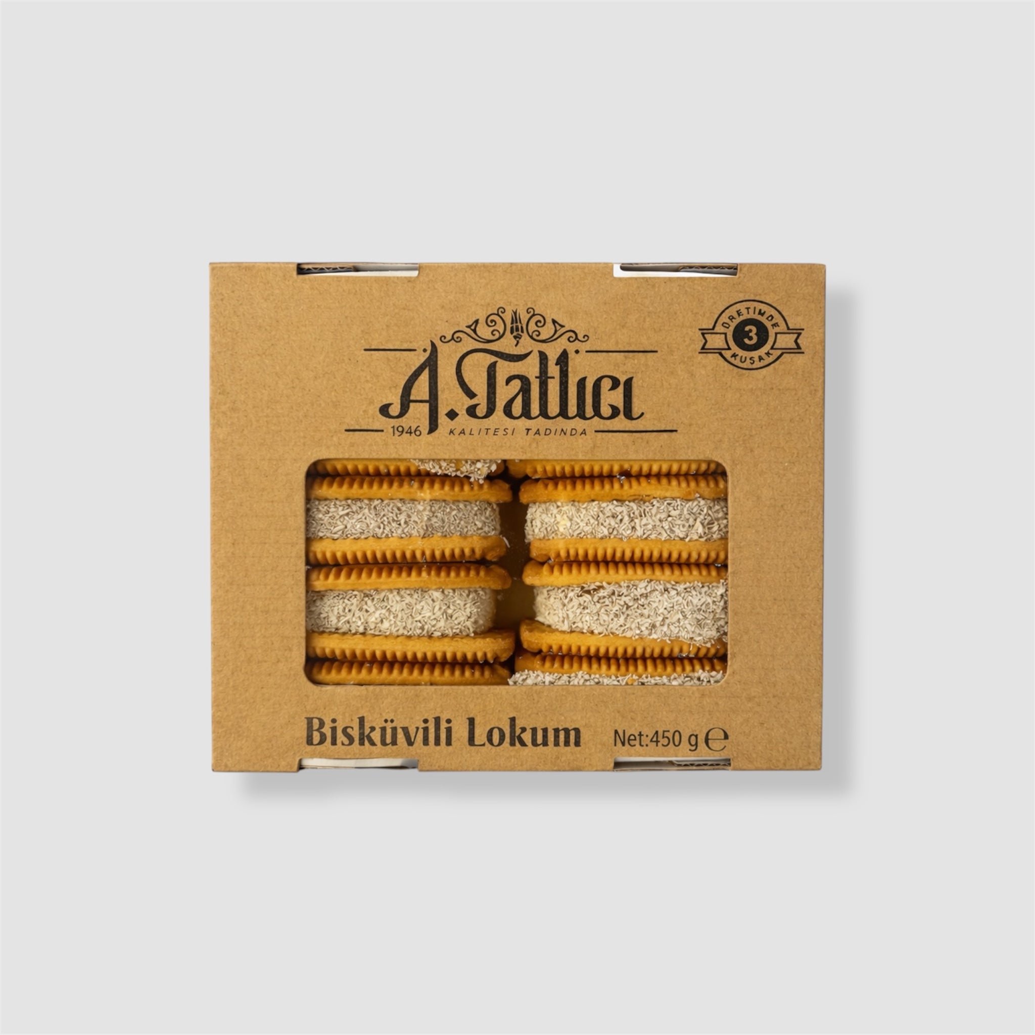 A. Tatlici Lokum Sandwich Keks 450g - Goomart