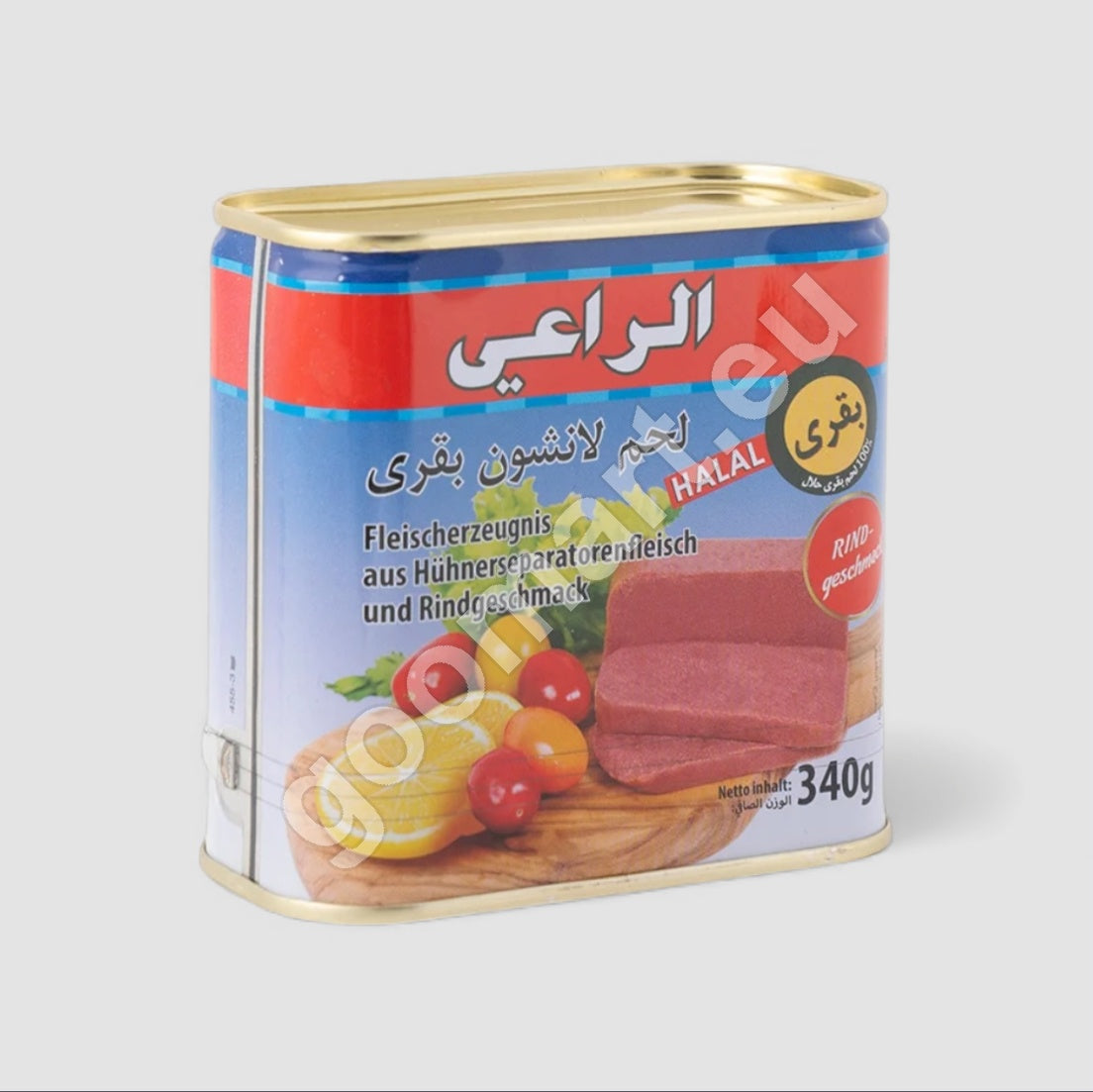 Al Raii Fleischerzeugnis aus  Hühnerseparatorenfleisch & Rindgeschmack 340g - Goomart