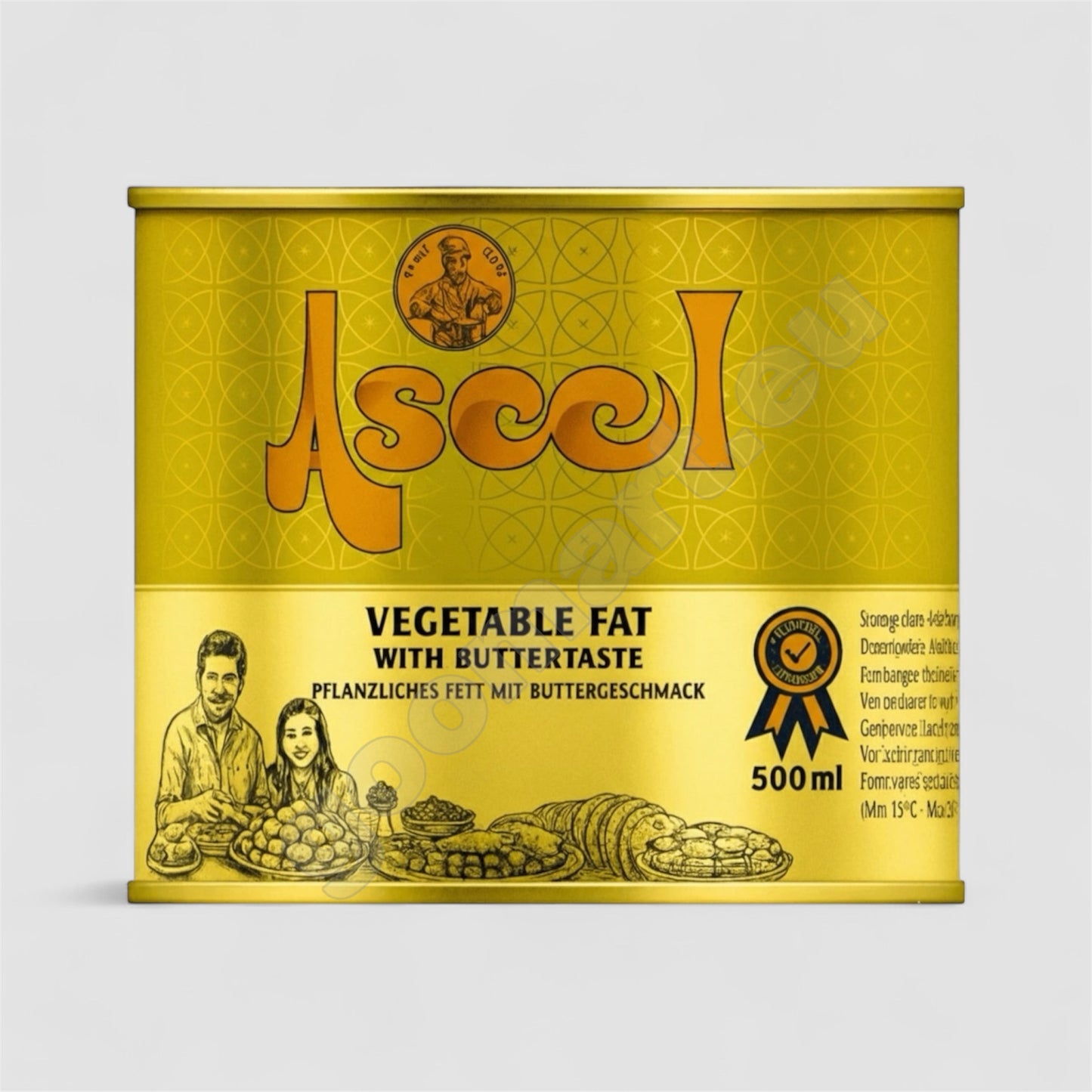 Aseel Pflanzenfett Mit Butteraroma 500ml - Goomart