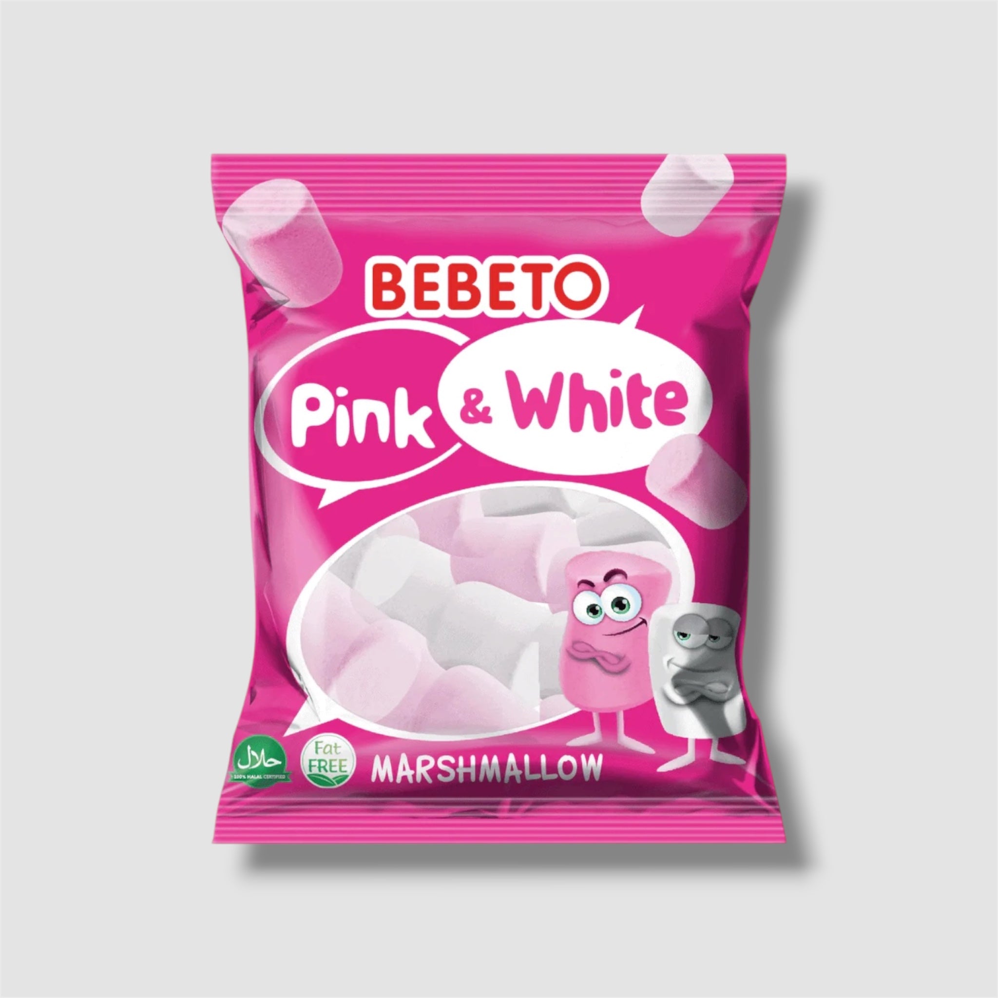Bebeto Pink & White Marshmallow 250g - Goomart