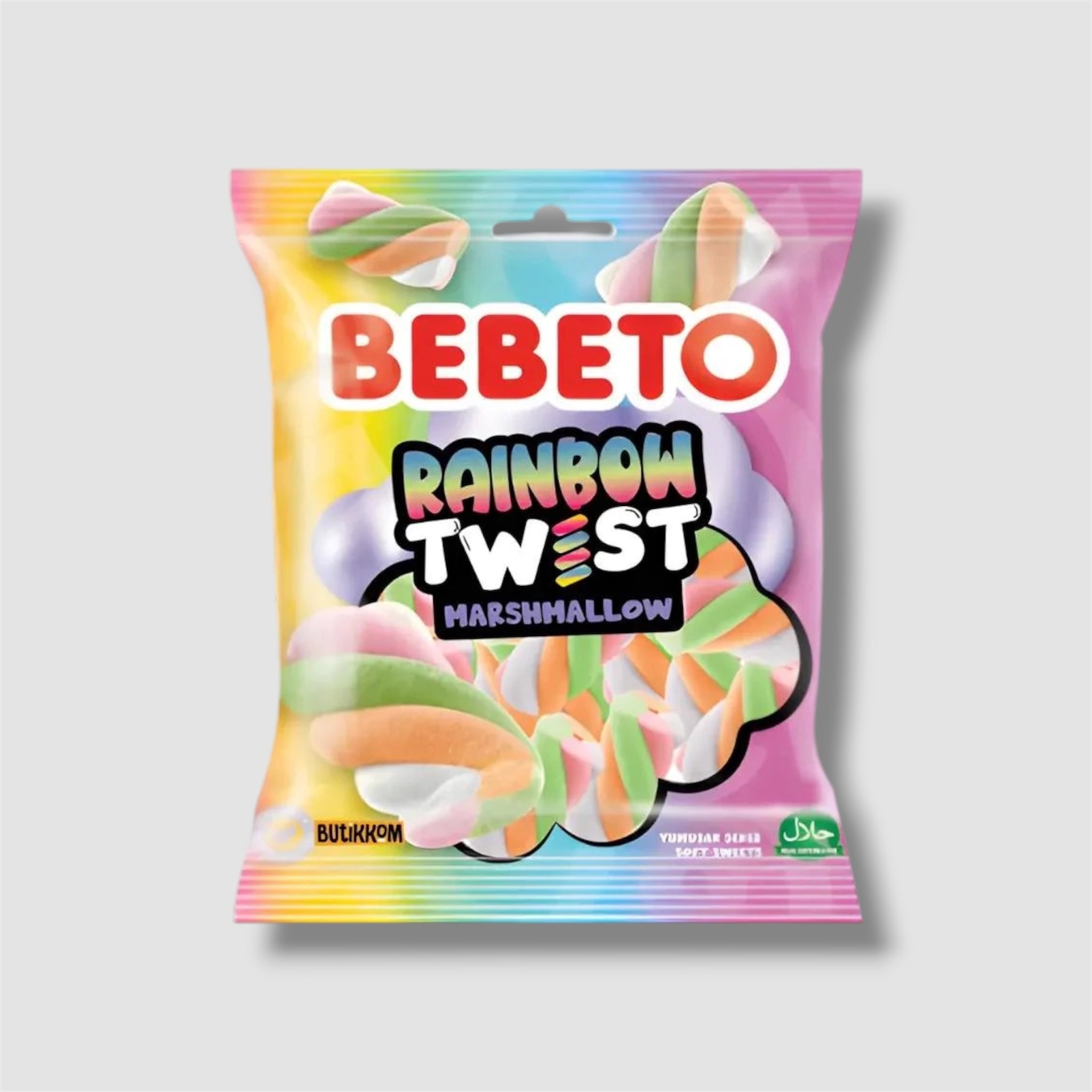 Bebeto Rainbow Twist Marshmallow 250g - Goomart