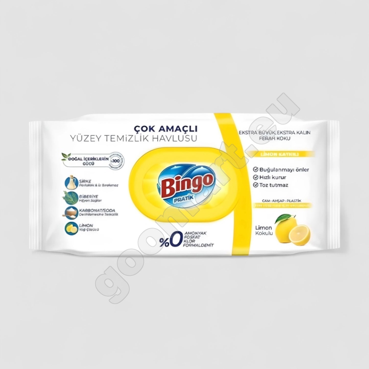 Bingo Praktische Reinigungstücher Mit Zitronenduft - Goomart