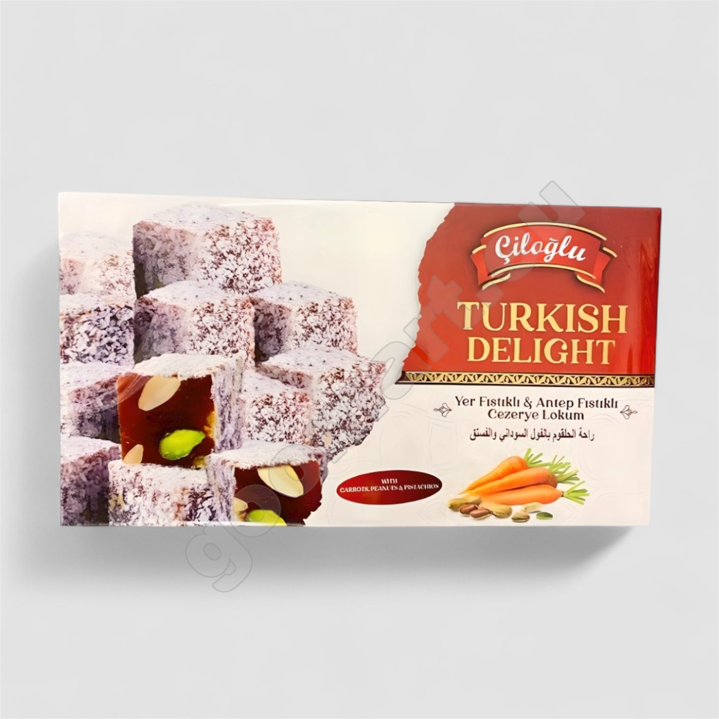Ciloglu Luxus Turkish Delight Mit Karotte & Pistazien - Cezerye 300g - Goomart