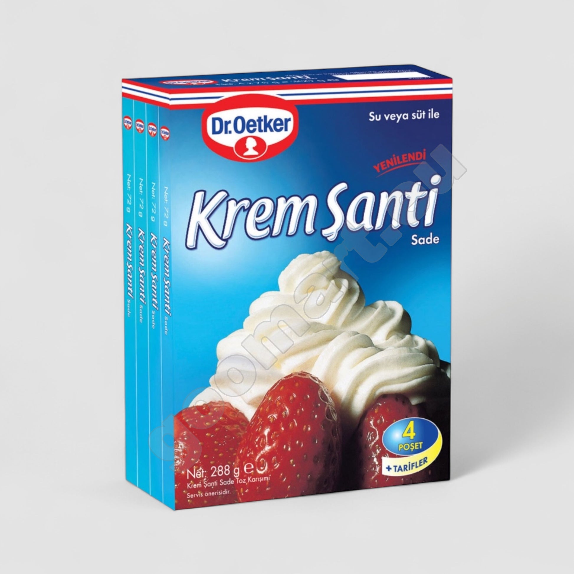 Dr. Oetker Schlagsahnepulver Natur 4X72g 288g - Goomart