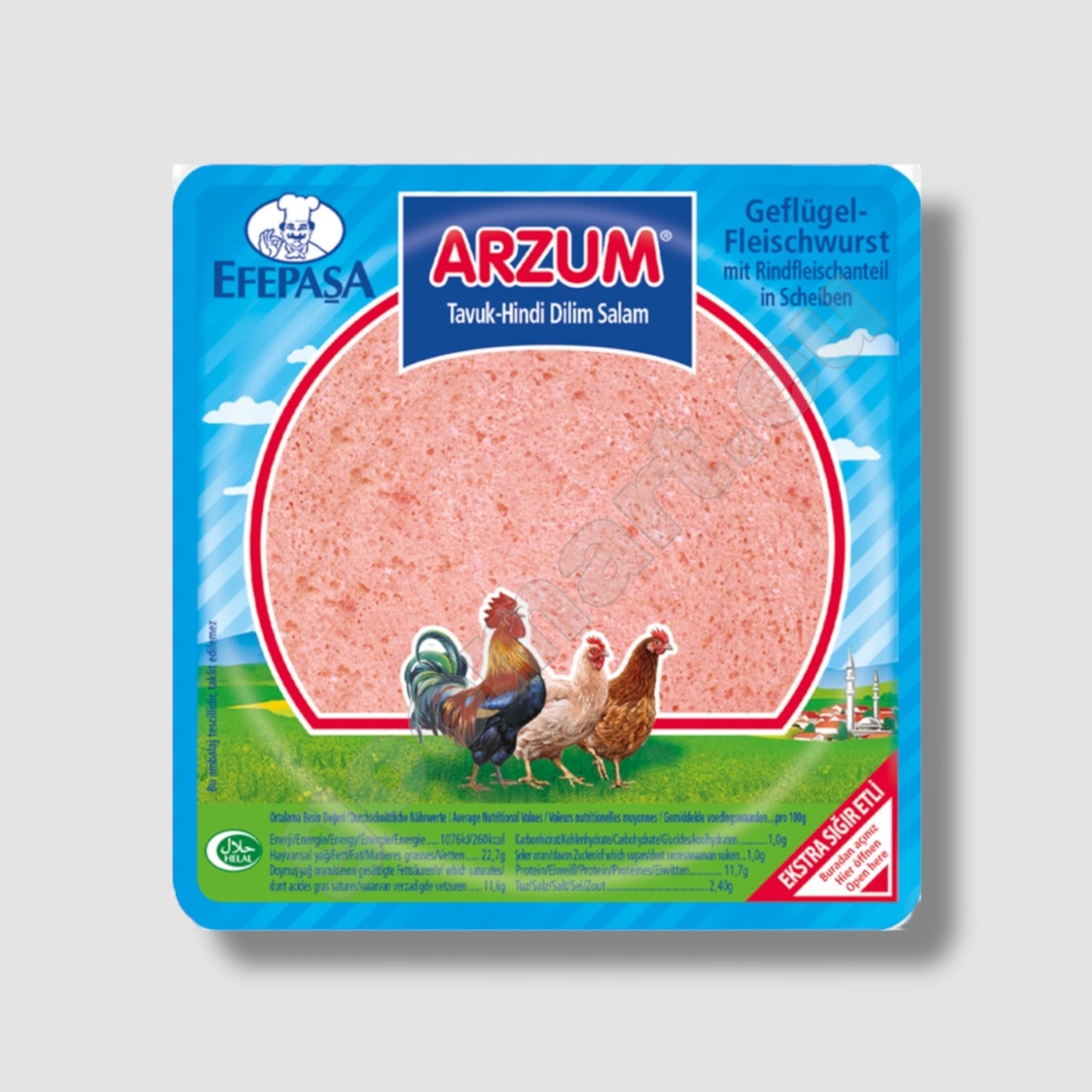 Efepasa Geflügel Fleischwurst Scheiben 200g - Goomart