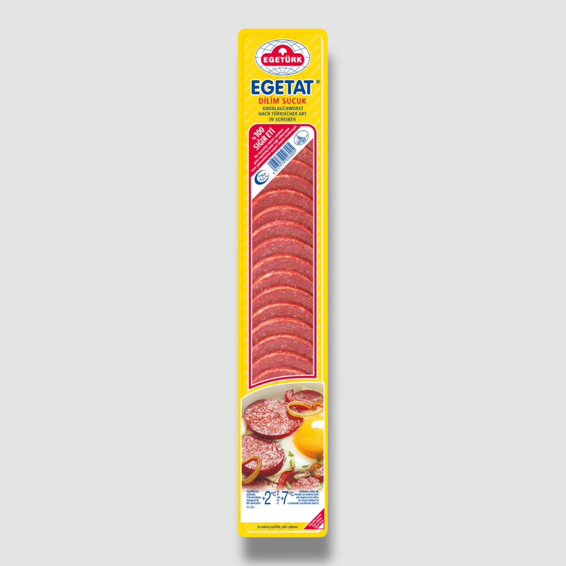 Egetürk Knoblauchwurst in Scheiben 200g - Goomart