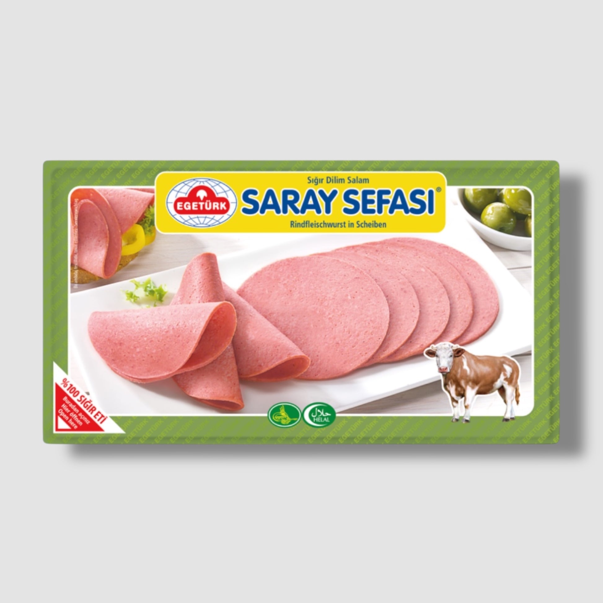 Egetürk Rindfleischwurst in Scheiben 125g - Goomart