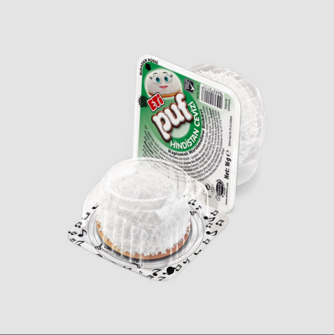 Eti Puf Marshmallow Keks Kokosraspeln 18g - Goomart