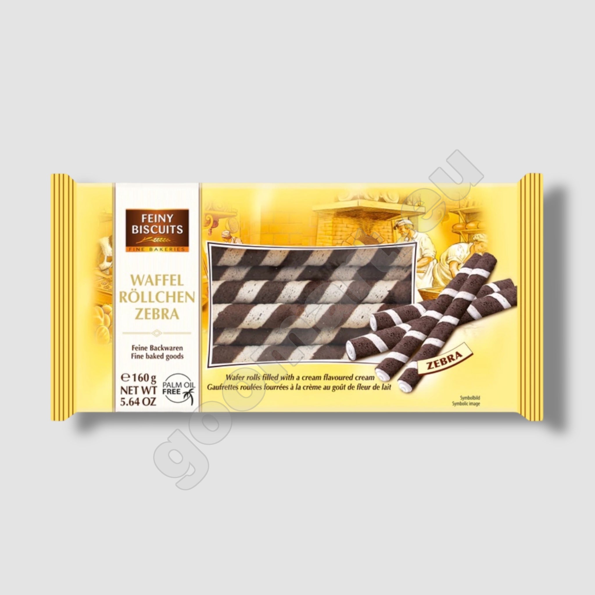 Feiny Biscuits Waffelröllchen Zebra 160g - Goomart