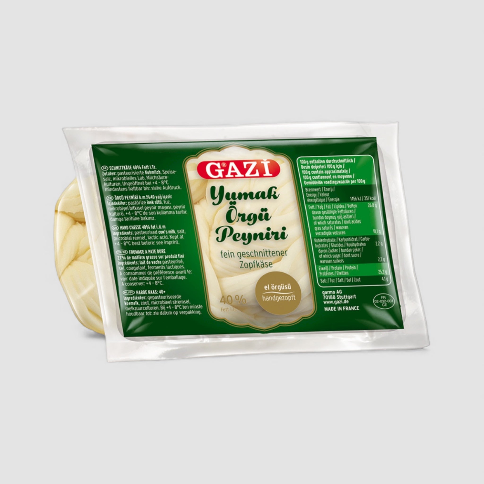 Gazi Fein Geschnittener Zopfkäse 200g - Goomart