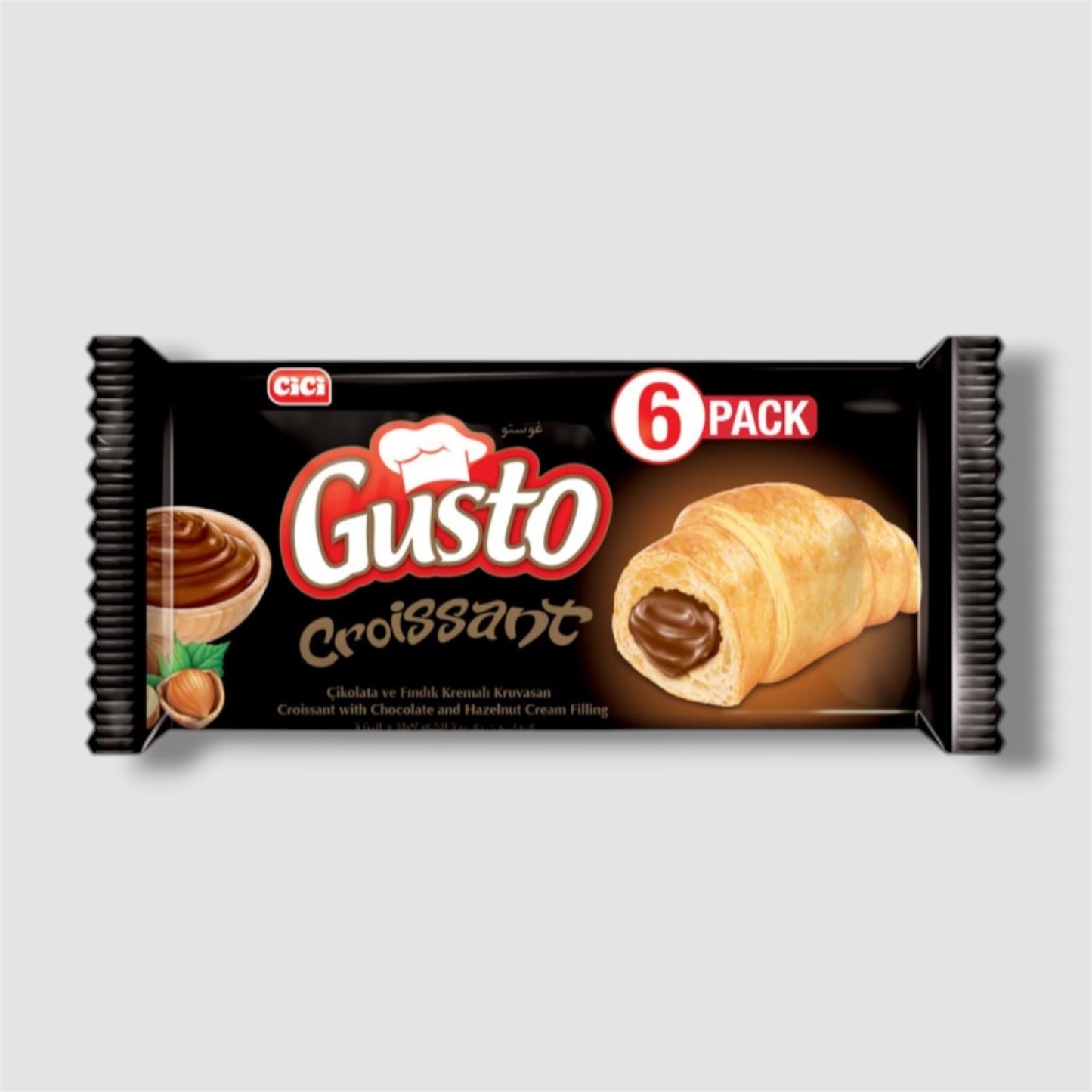 Gusto Croissant Haselnuss-Kakaocreme 6er Pack 240g - Goomart