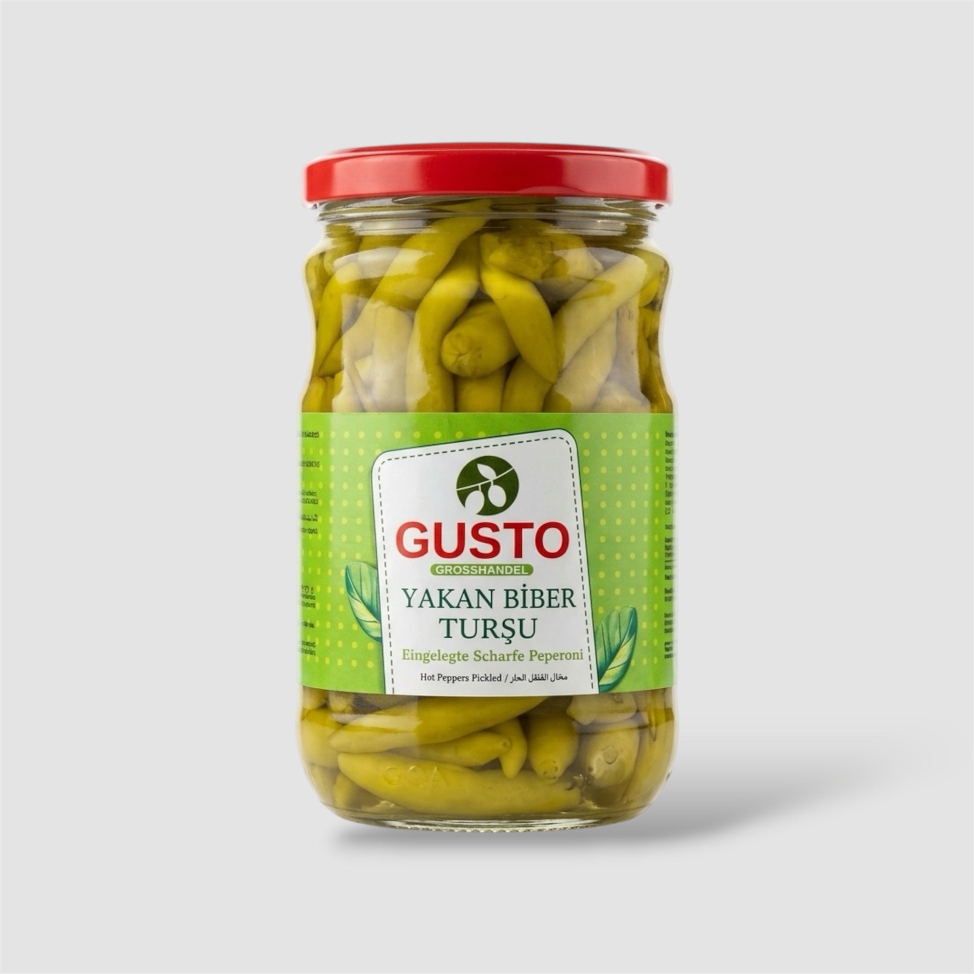 Gusto Eingelegte Scharfe Peperoni 370g - Goomart