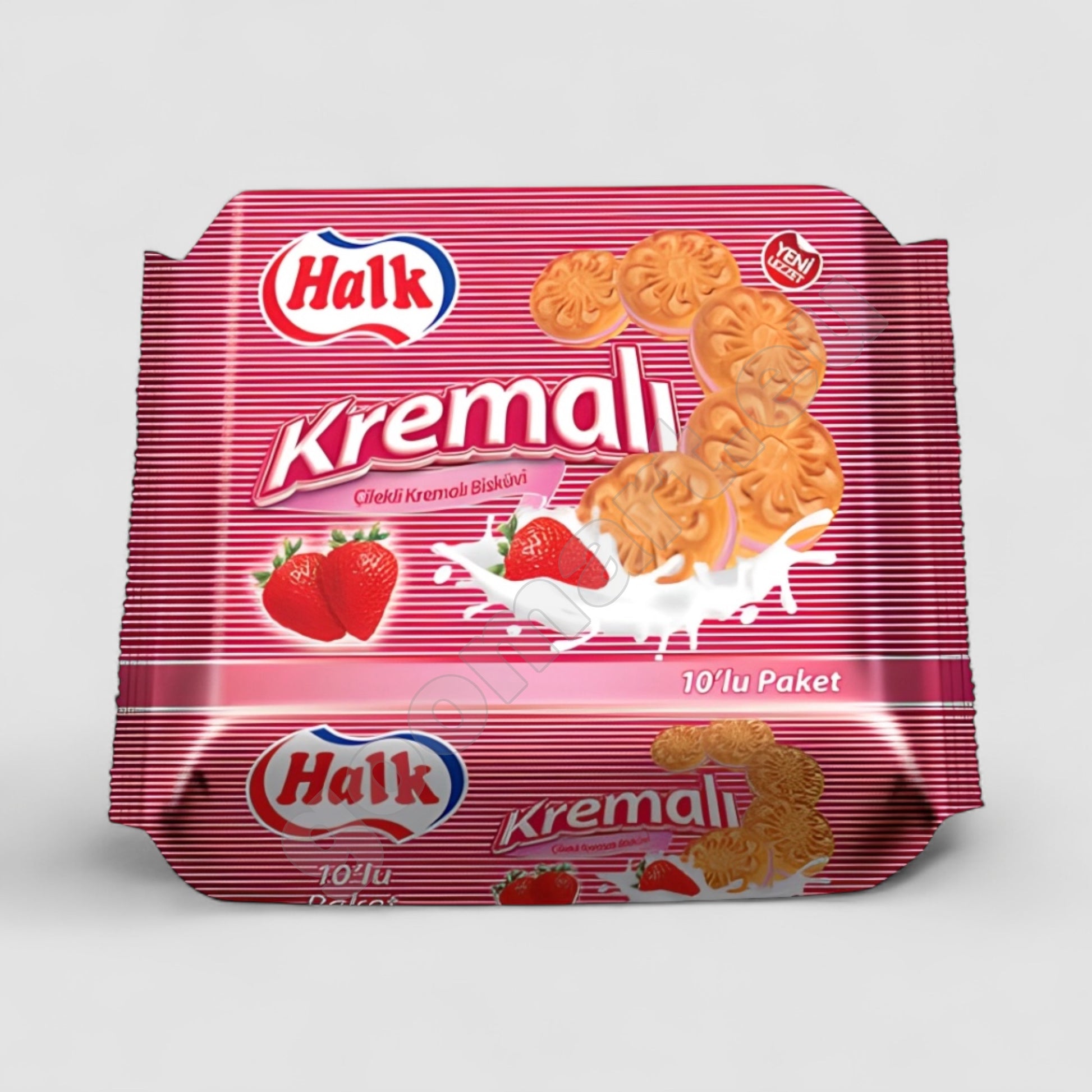Halk Kekse Mit Erdbeercreme 500g - Goomart