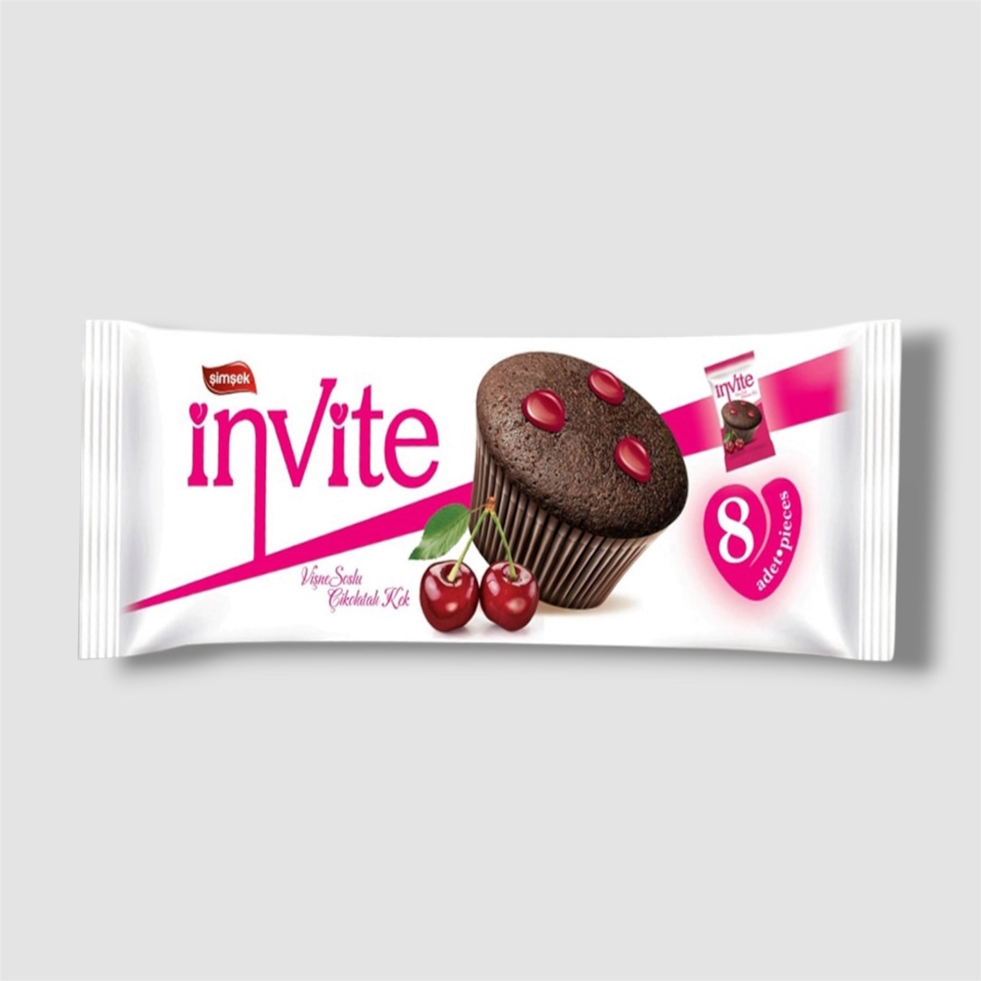 Invite Schokoladenküchlein mit Kirschfüllung 8er Pack - Goomart