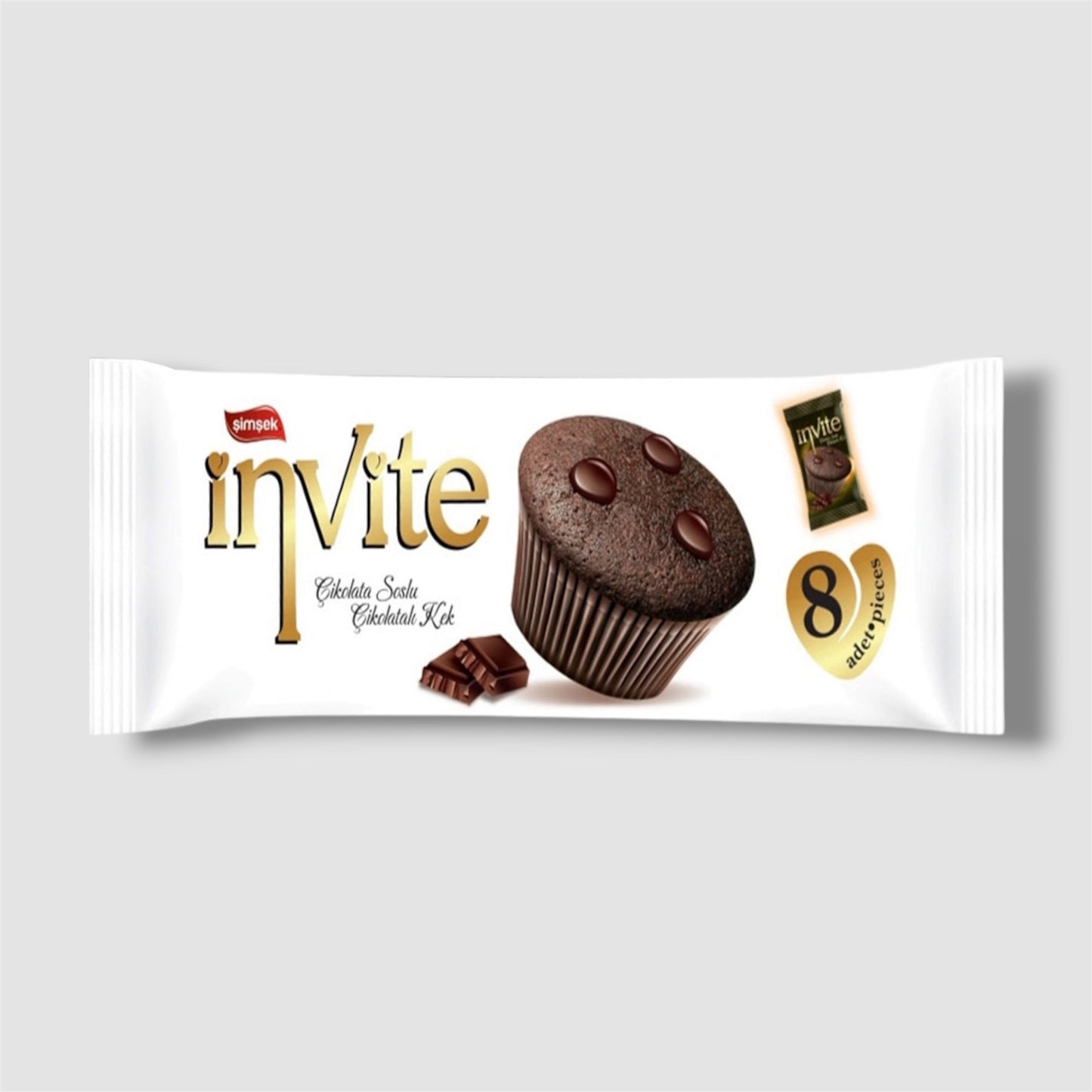 Invite Schokoladenküchlein mit Schokofüllung 8er Pack 240g - Goomart