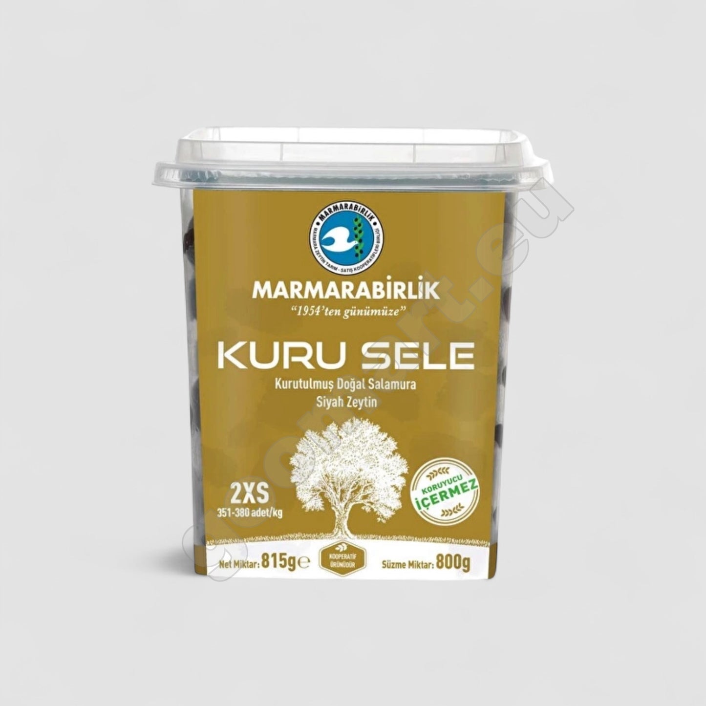 Marmara Birlik Kuru Sele 2Xs Schwarze Oliven 800g - Goomart