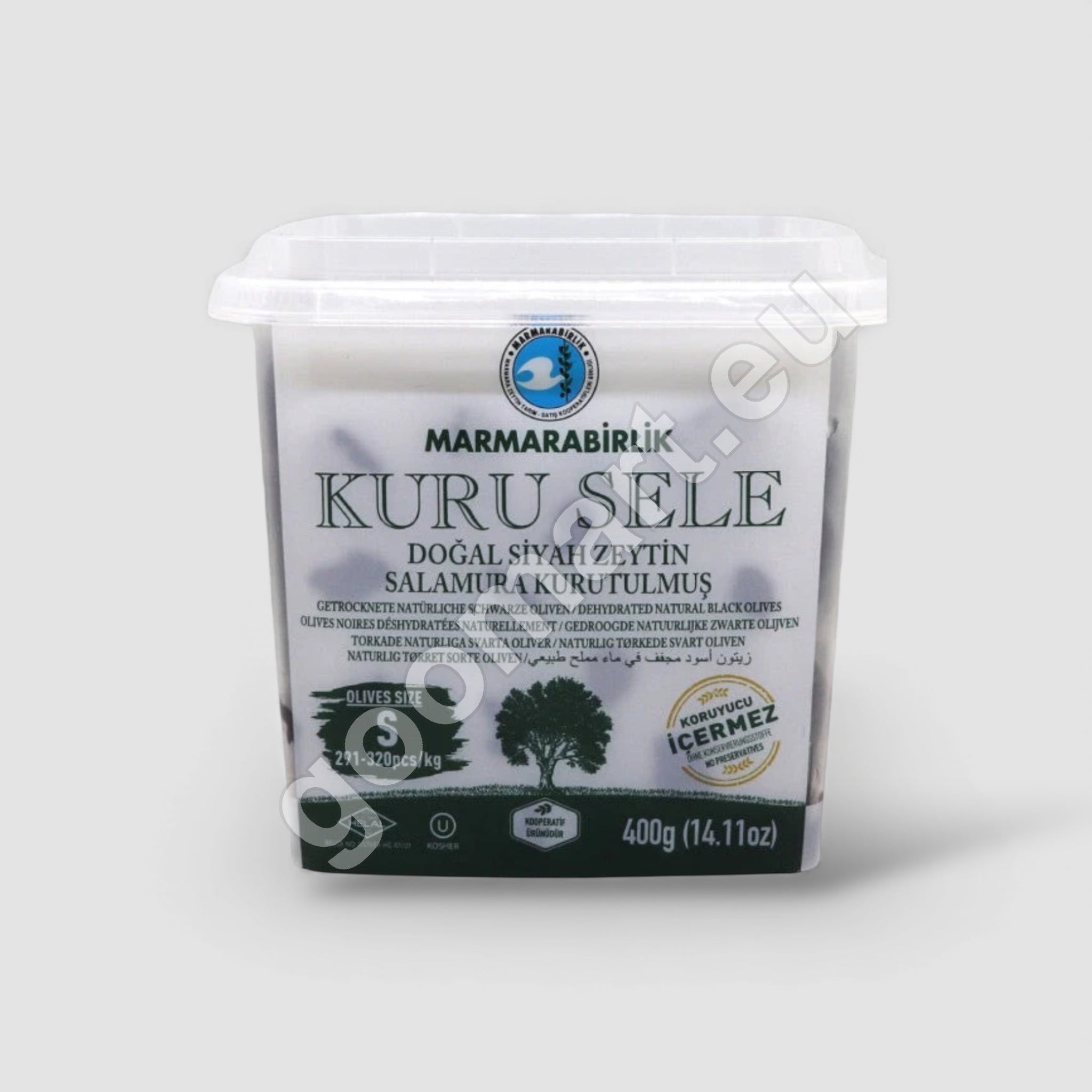 Marmara Birlik Sele S Große Schwarze Oliven 400g - Goomart