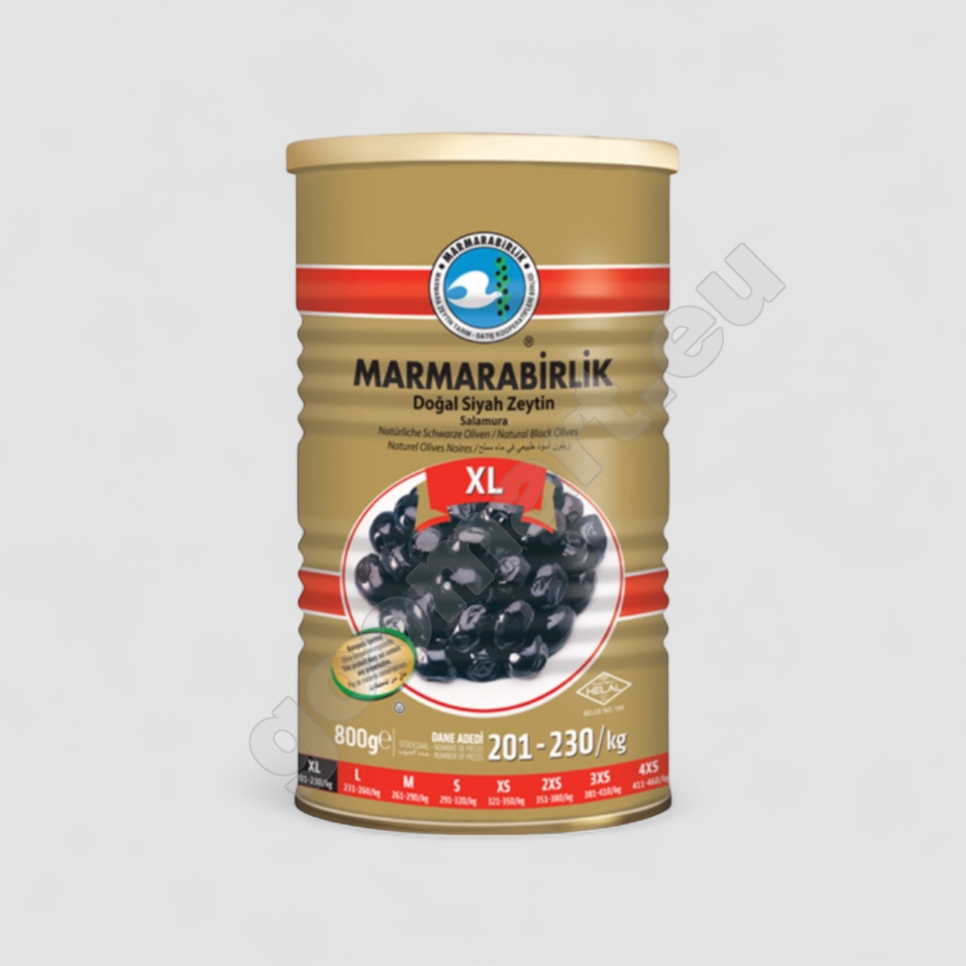 Marmarabirlik XL Schwarze Oliven 800g - Goomart