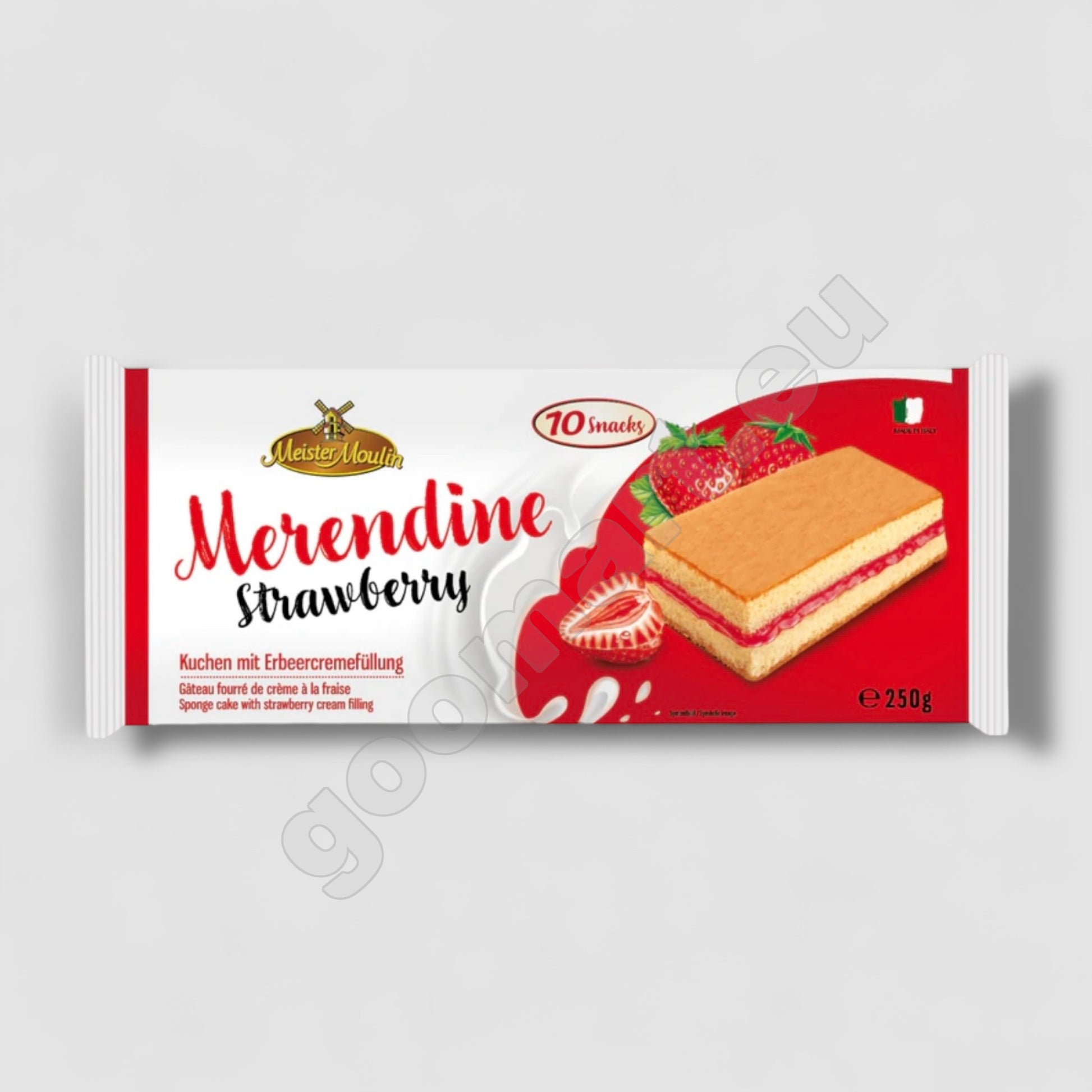Meister Moulin Kuchenschnitten mit Erdbeercreme 10er - Goomart