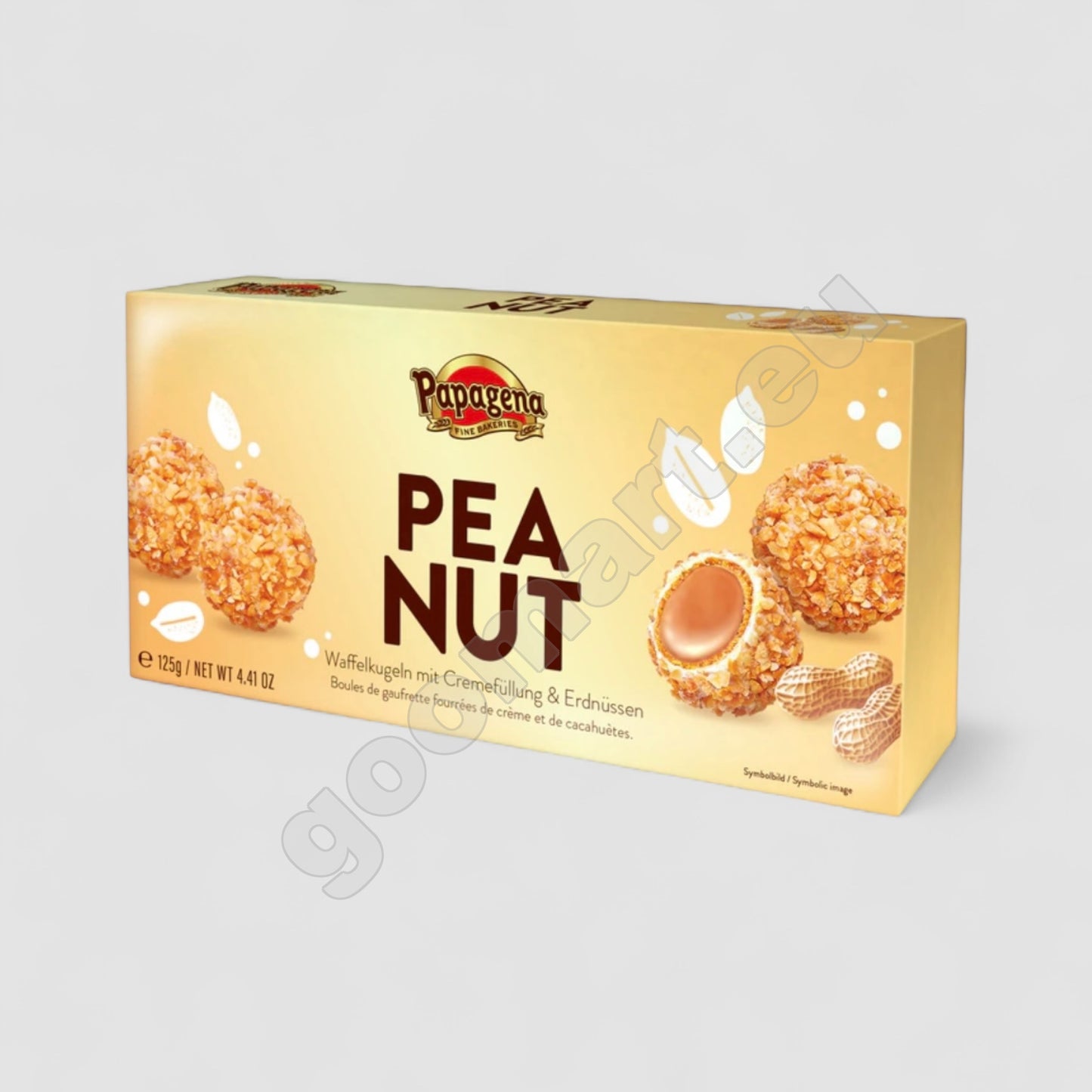 Papagena Waffelkugeln mit Cremefüllung & Erdnüssen 120g - Goomart