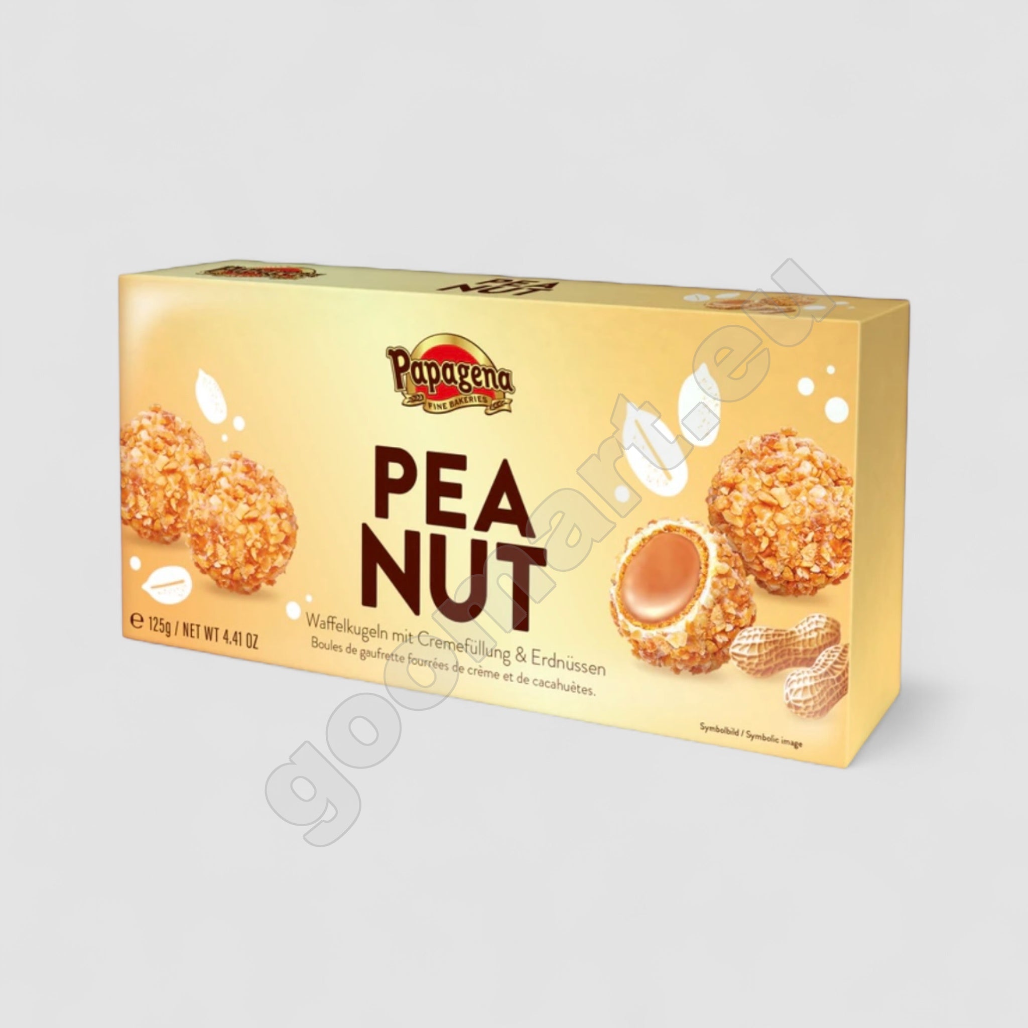 Papagena Waffelkugeln mit Cremefüllung & Erdnüssen 120g - Goomart