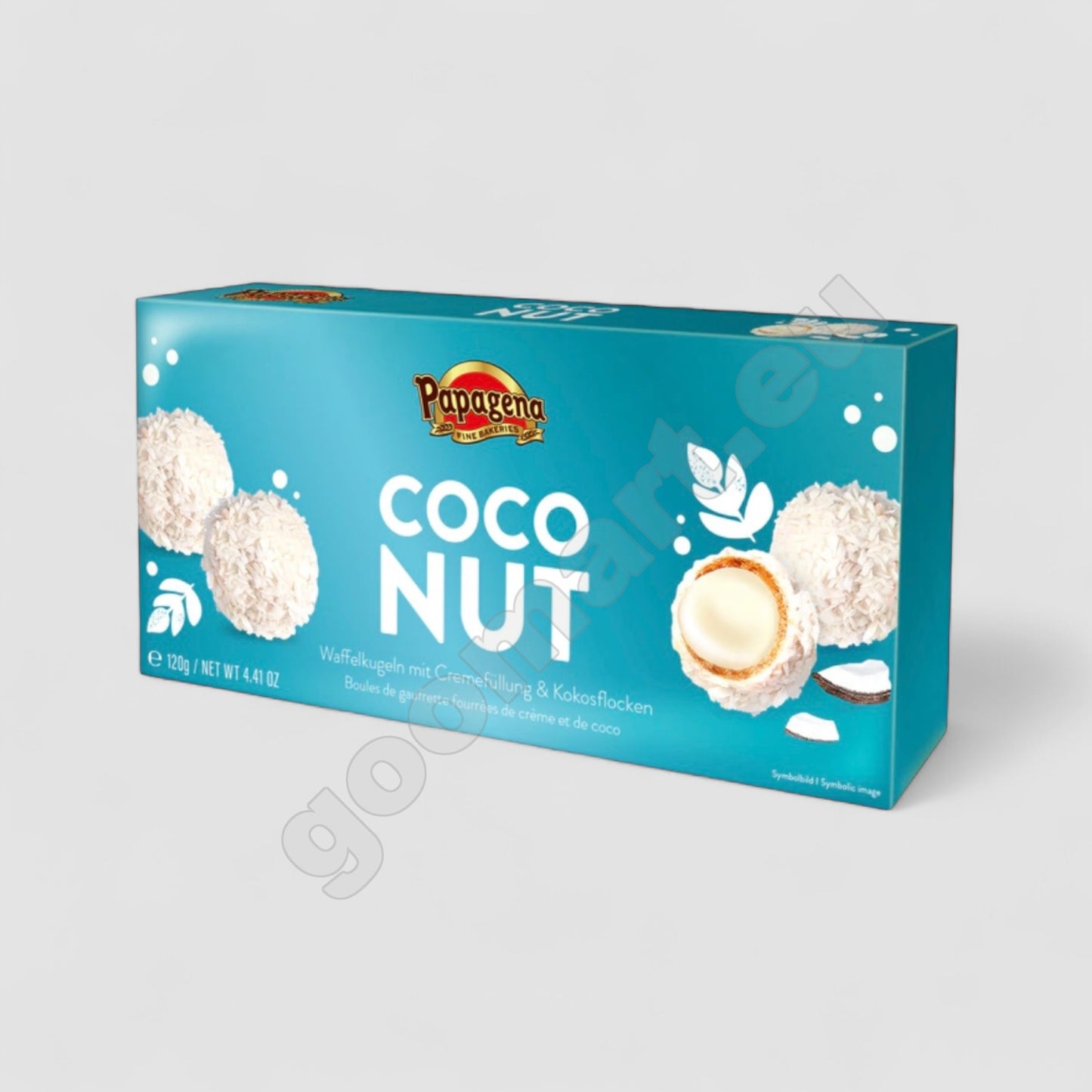 Papagena Waffelkugeln mit Cremefüllung & Kokosflocken 120g - Goomart