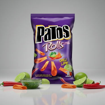 Patos Rolls Chili & Lime Maischips 109g - Goomart