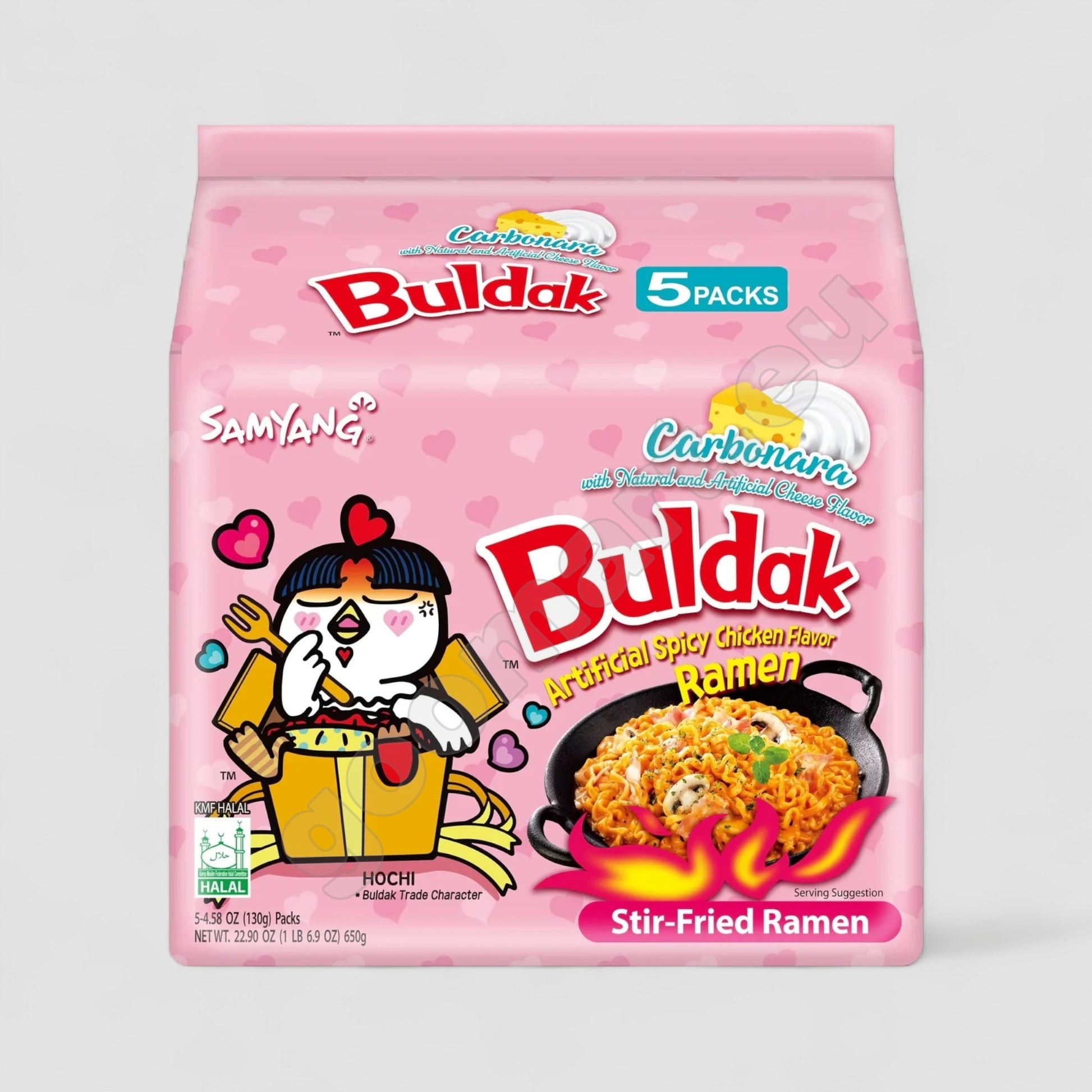 Samyang Buldak Ramen Carbonara – scharf & cremig 5er Pack - Goomart