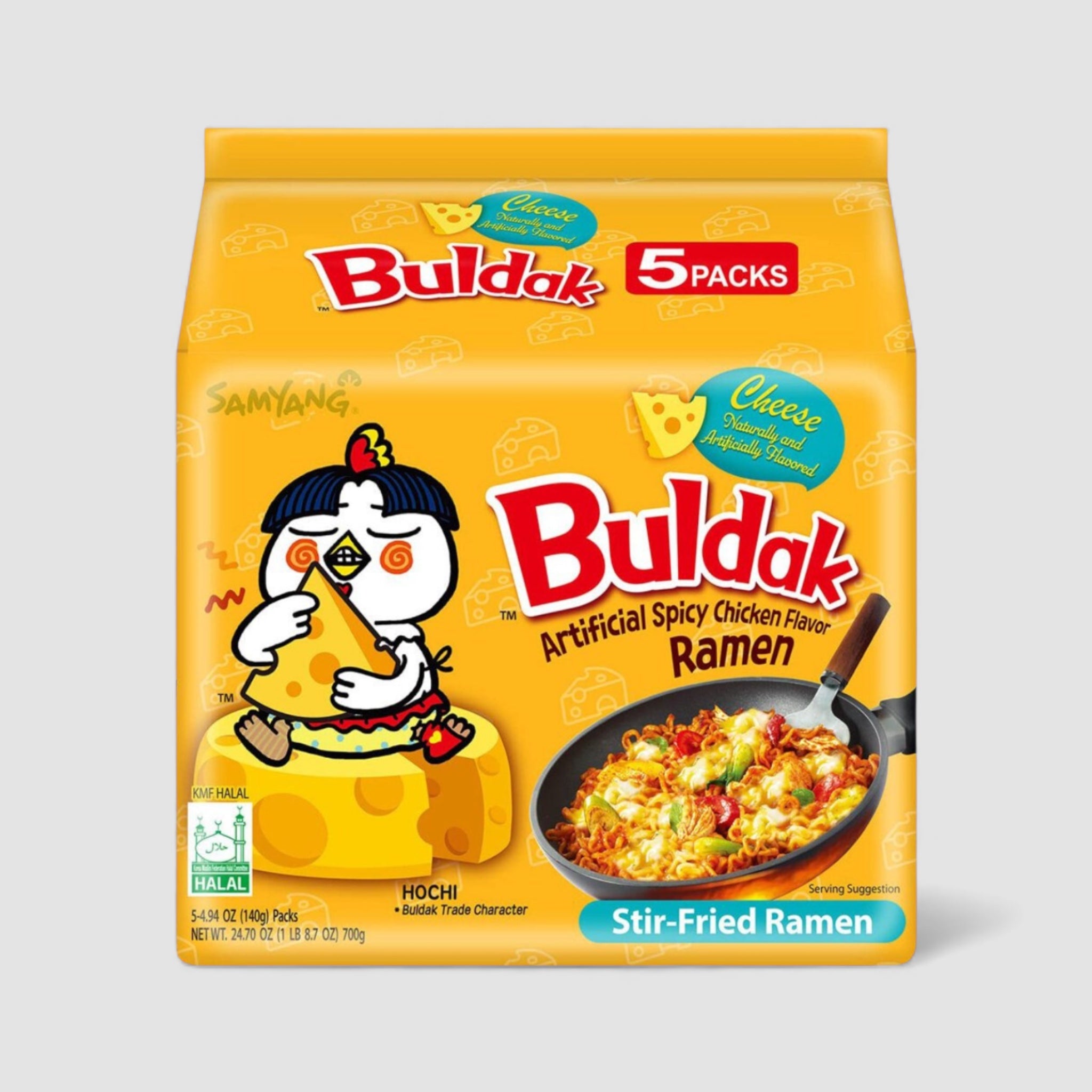 Samyang Buldak Ramen – Scharf & Käse 5er Pack - Goomart