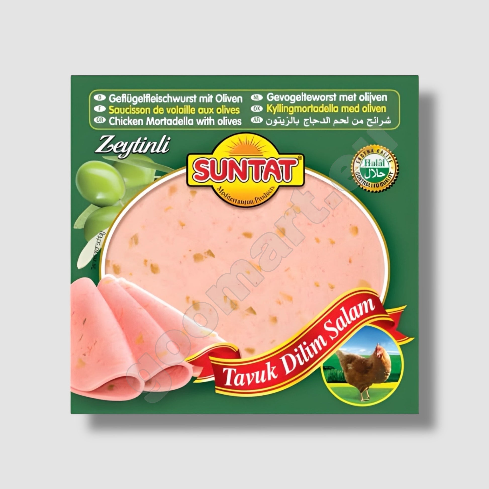 Suntat Geflügelfleischwurst Mit Oliven 200g - Goomart
