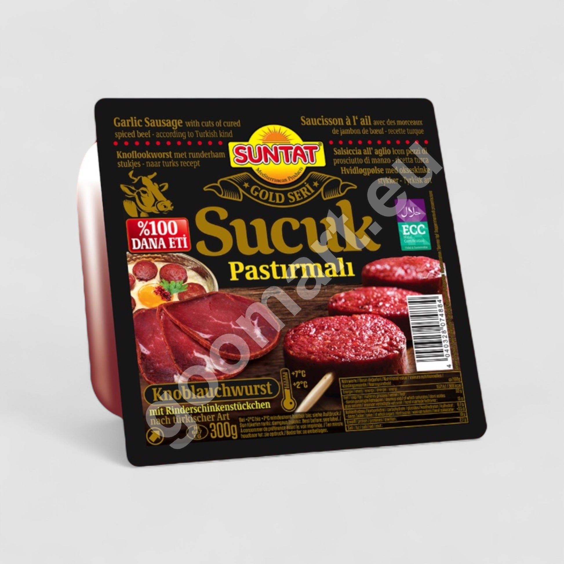 Suntat Knoblauchwurst mit Rinderschinkenstückchen 300g - Goomart