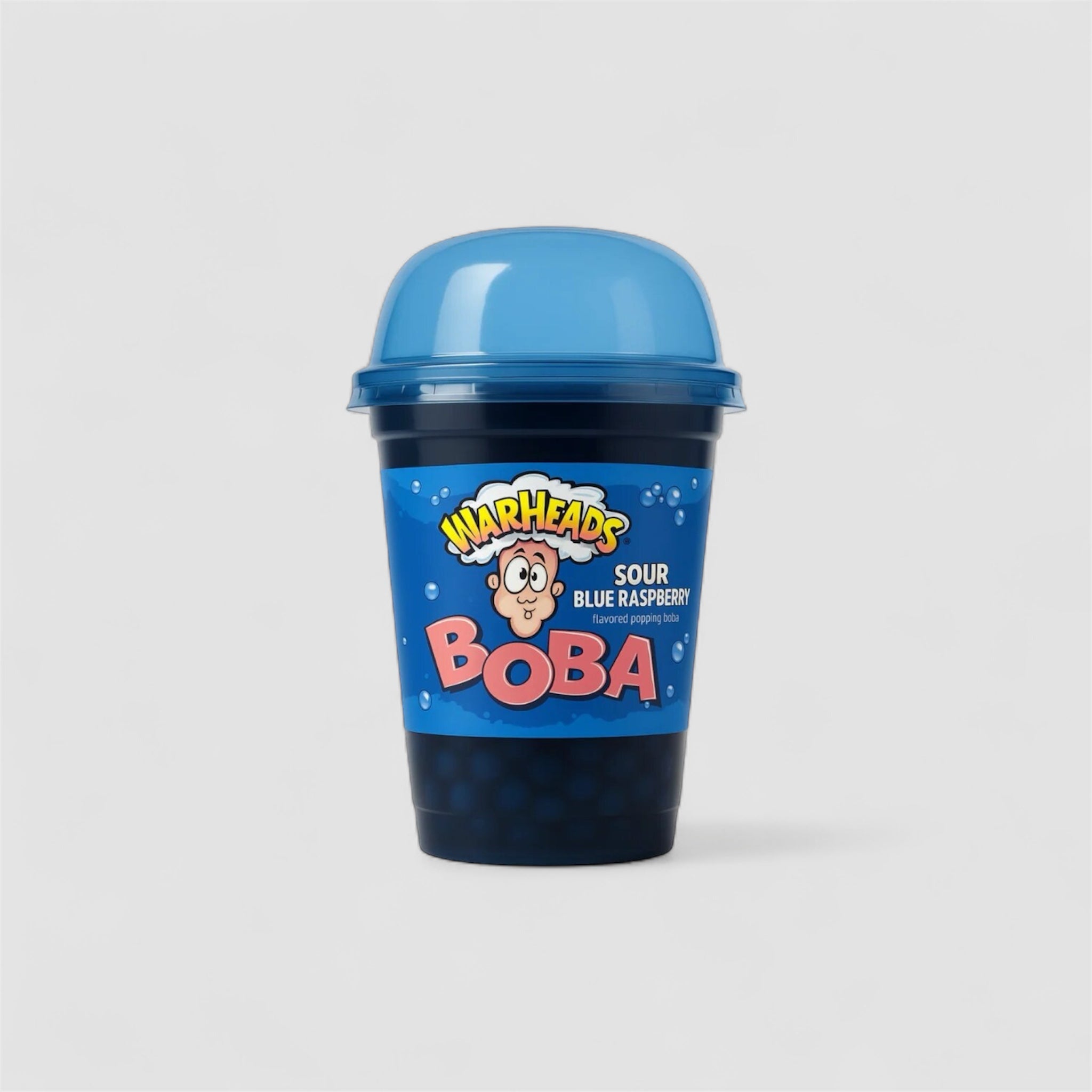 Warheads Boba Sour Blue Raspberry Drink 400ml - Goomart