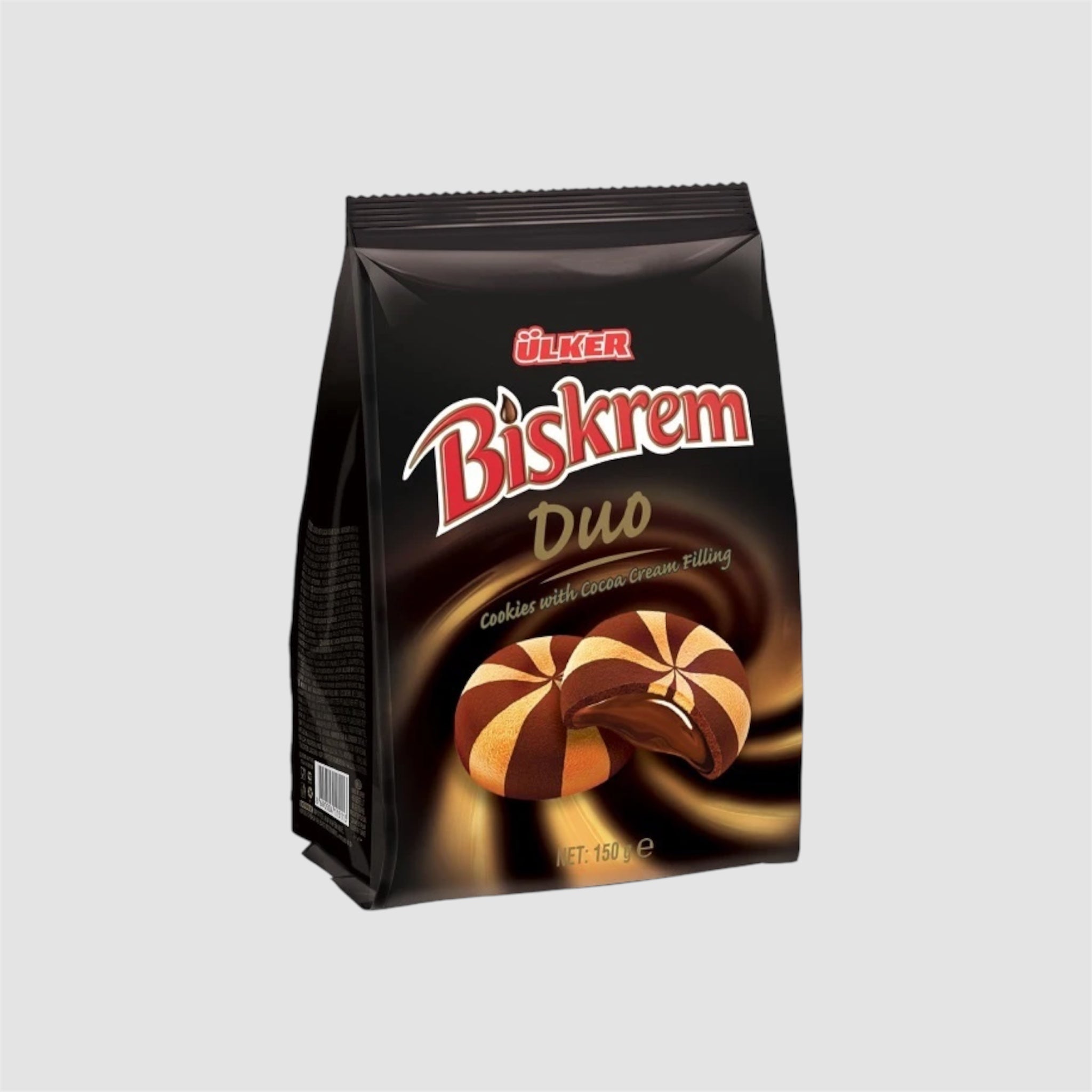 Ülker Biskrem Duo Kekse mit Kakaocremefüllung 150g - Goomart