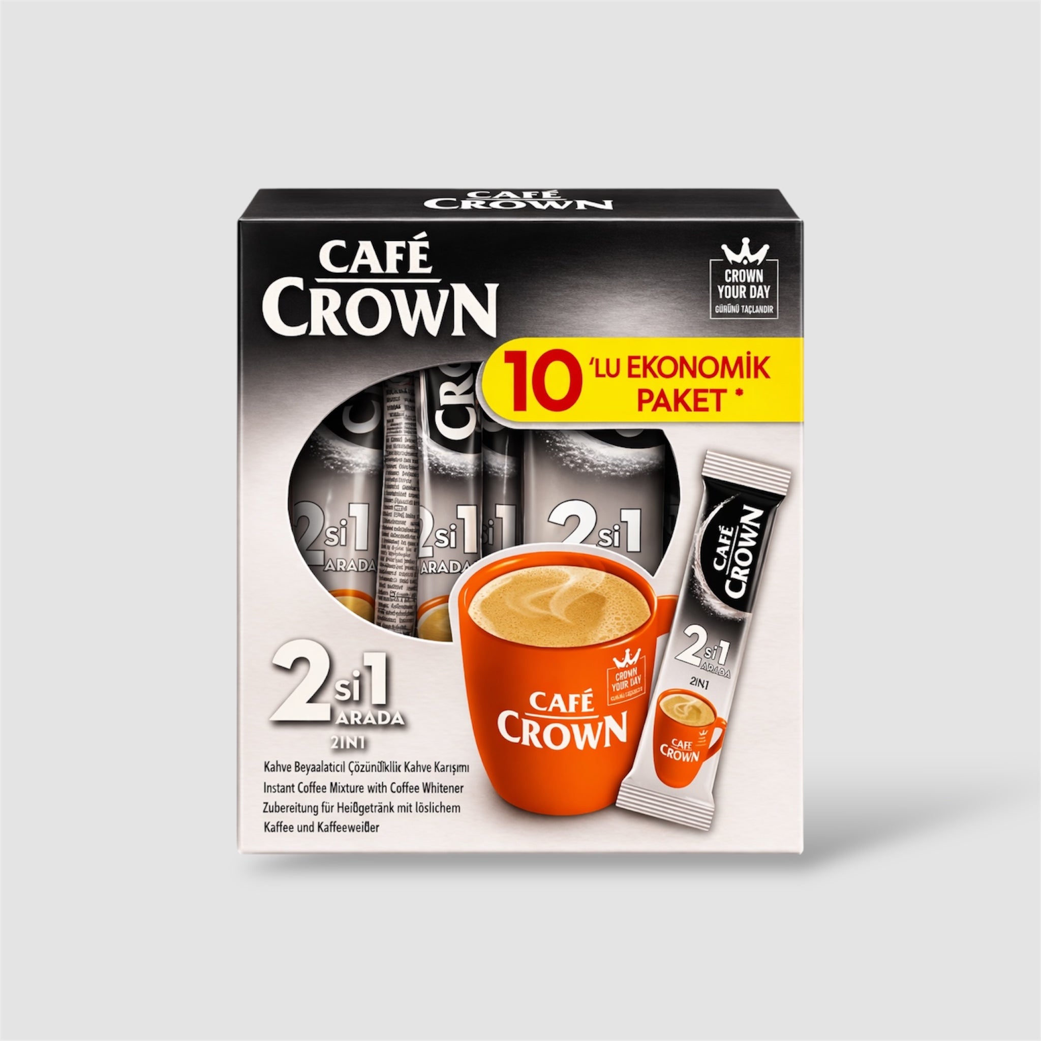 Ülker Cafe Crown 2in1 Instantkaffee 10er Pack - Goomart