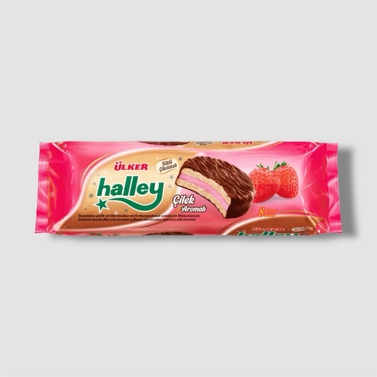 Ülker Halley Erdbeer Marshmallow Keks 240g - Goomart