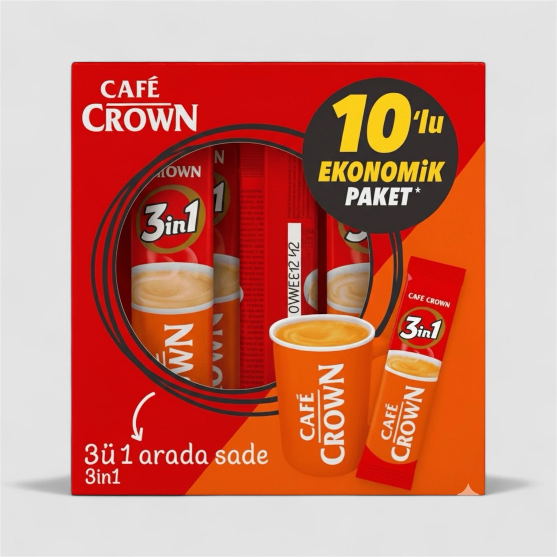 Ülker Cafe Crown 3In1 Classic Instantkaffee 10er Pack - Goomart